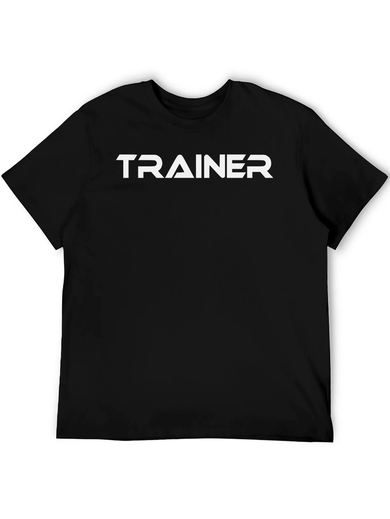 Trainer Graphic Tee - Black Cotton T-Shirt