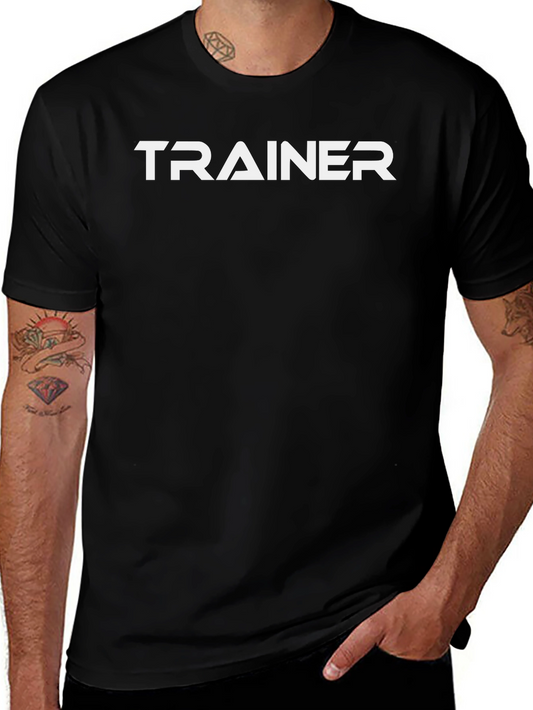 Trainer Graphic Tee - Black Cotton T-Shirt