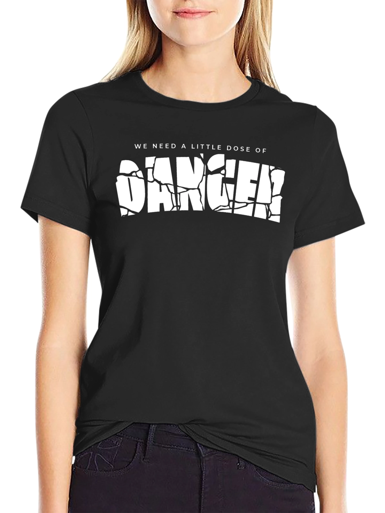 Danger T-Shirt - Short Sleeve Crew Neck
