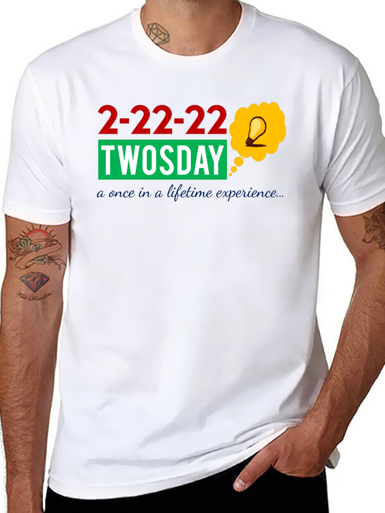 2-22-22 Twosday Once In A Lifetime Black T-Shirt