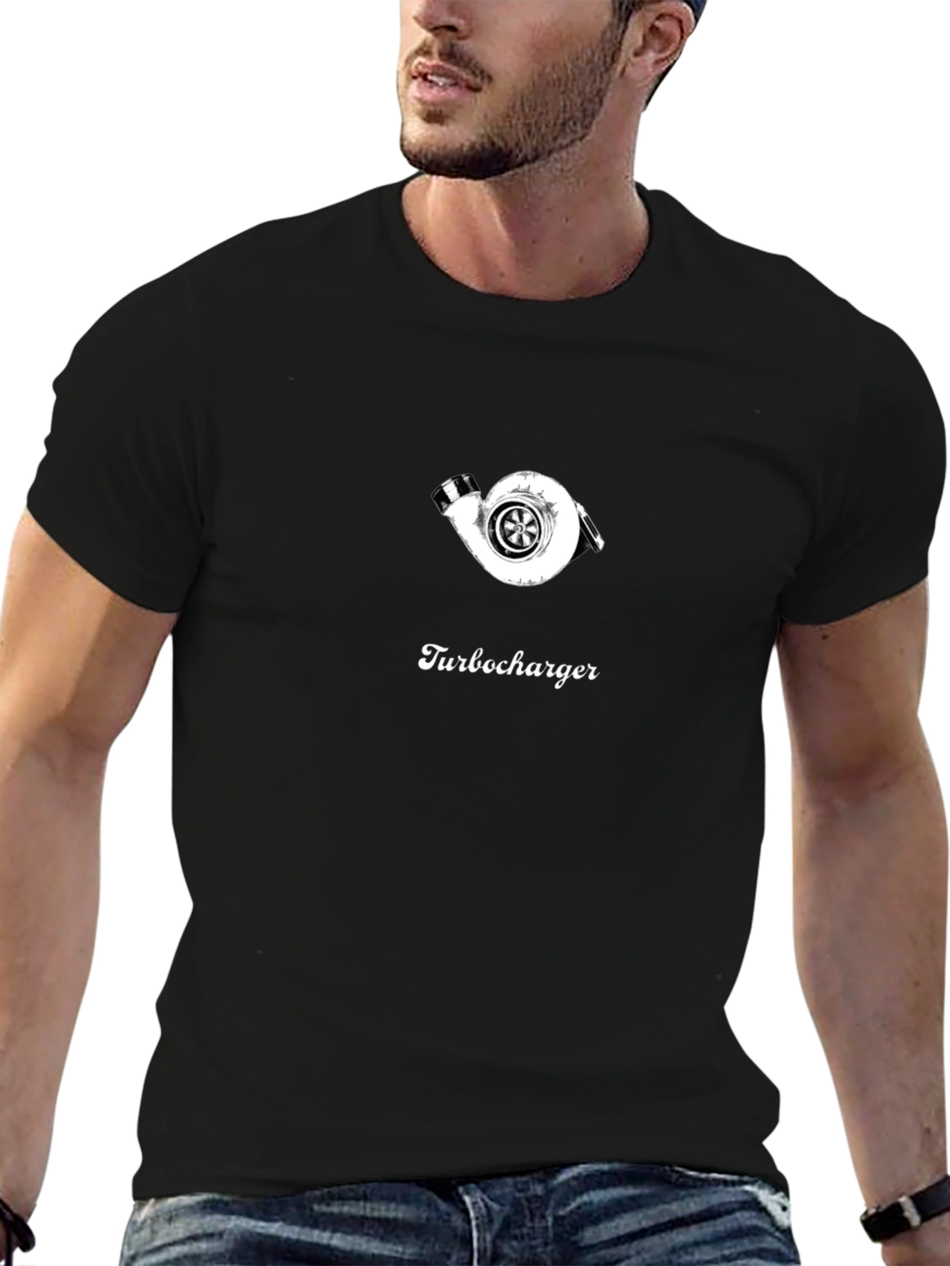 Turbocharger Graphic T-Shirt - Black