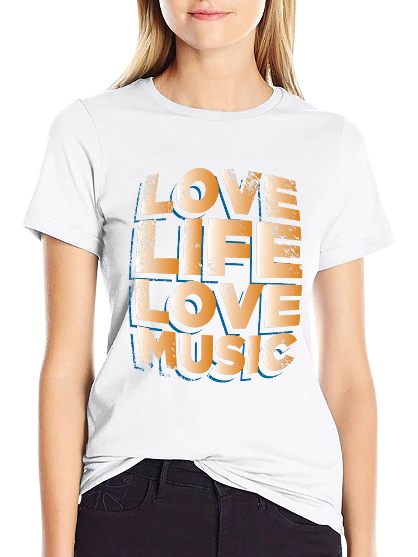 Love Life Love Music Graphic Tee