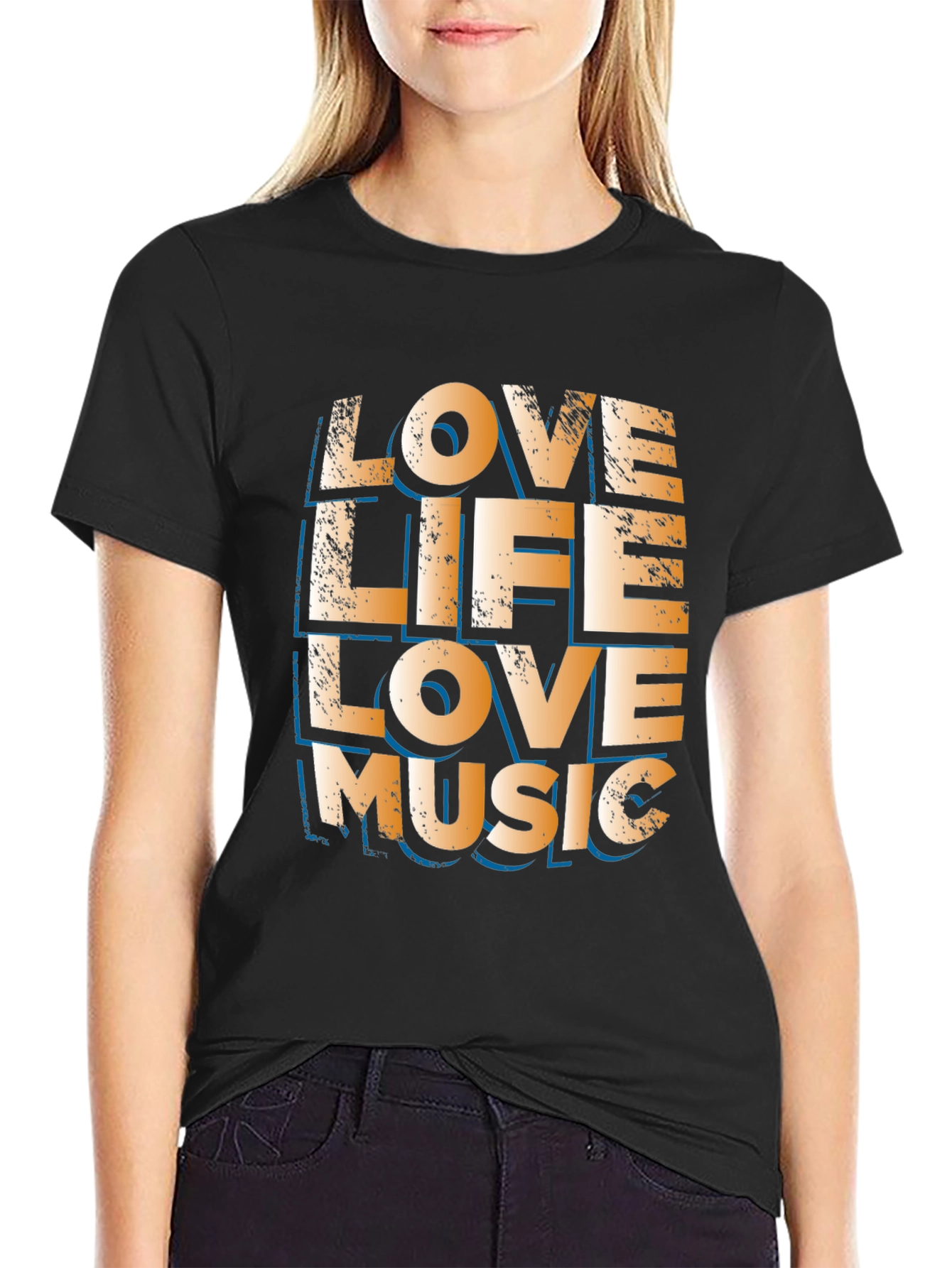 Love Life Love Music Graphic Tee