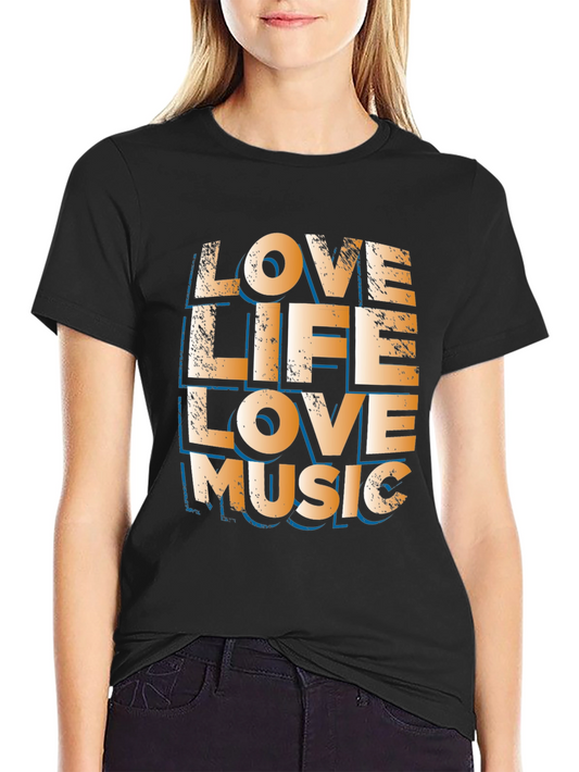 Love Life Love Music Graphic Tee