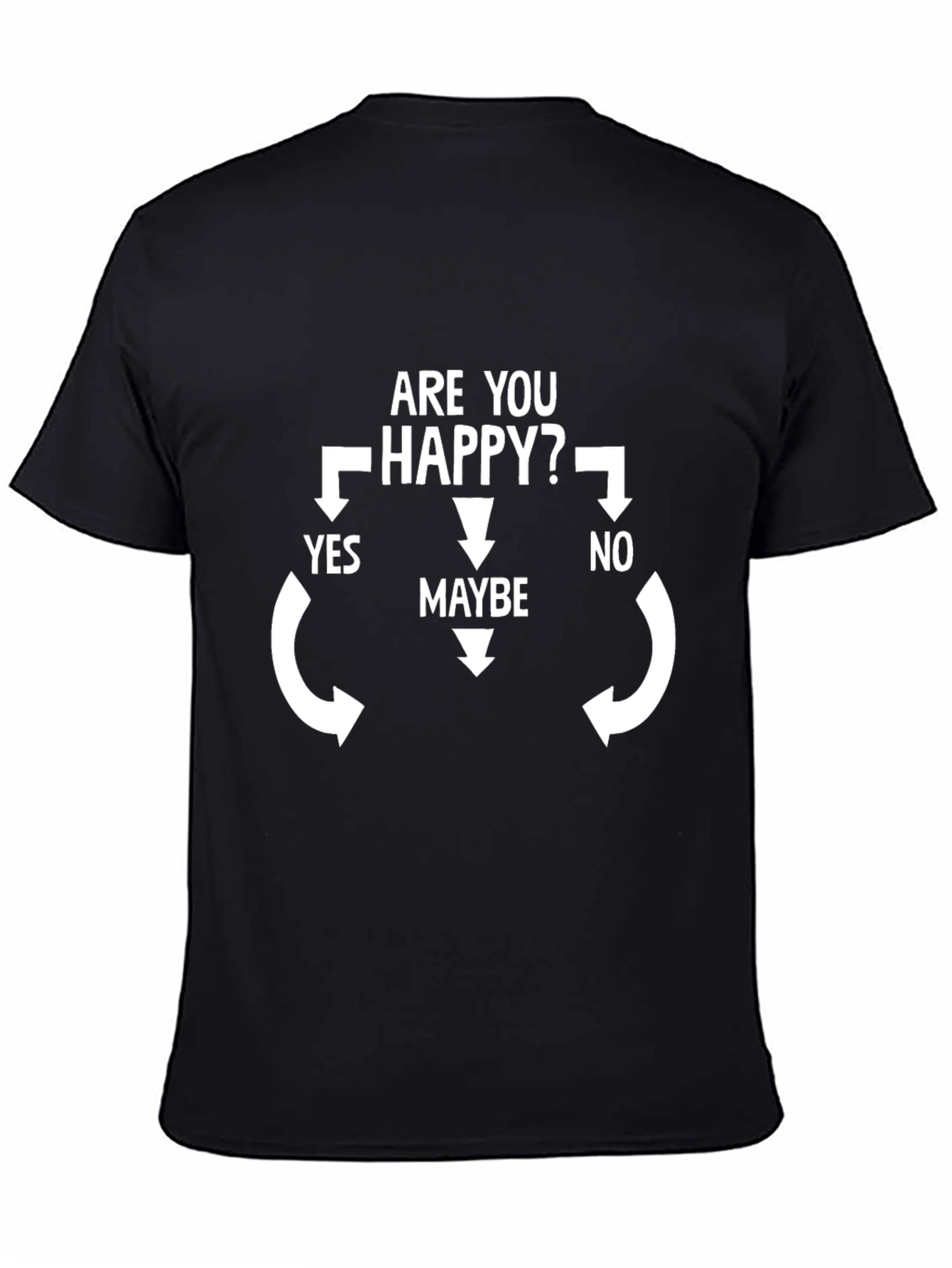 Funny Are You Happy Flowchart T-Shirt