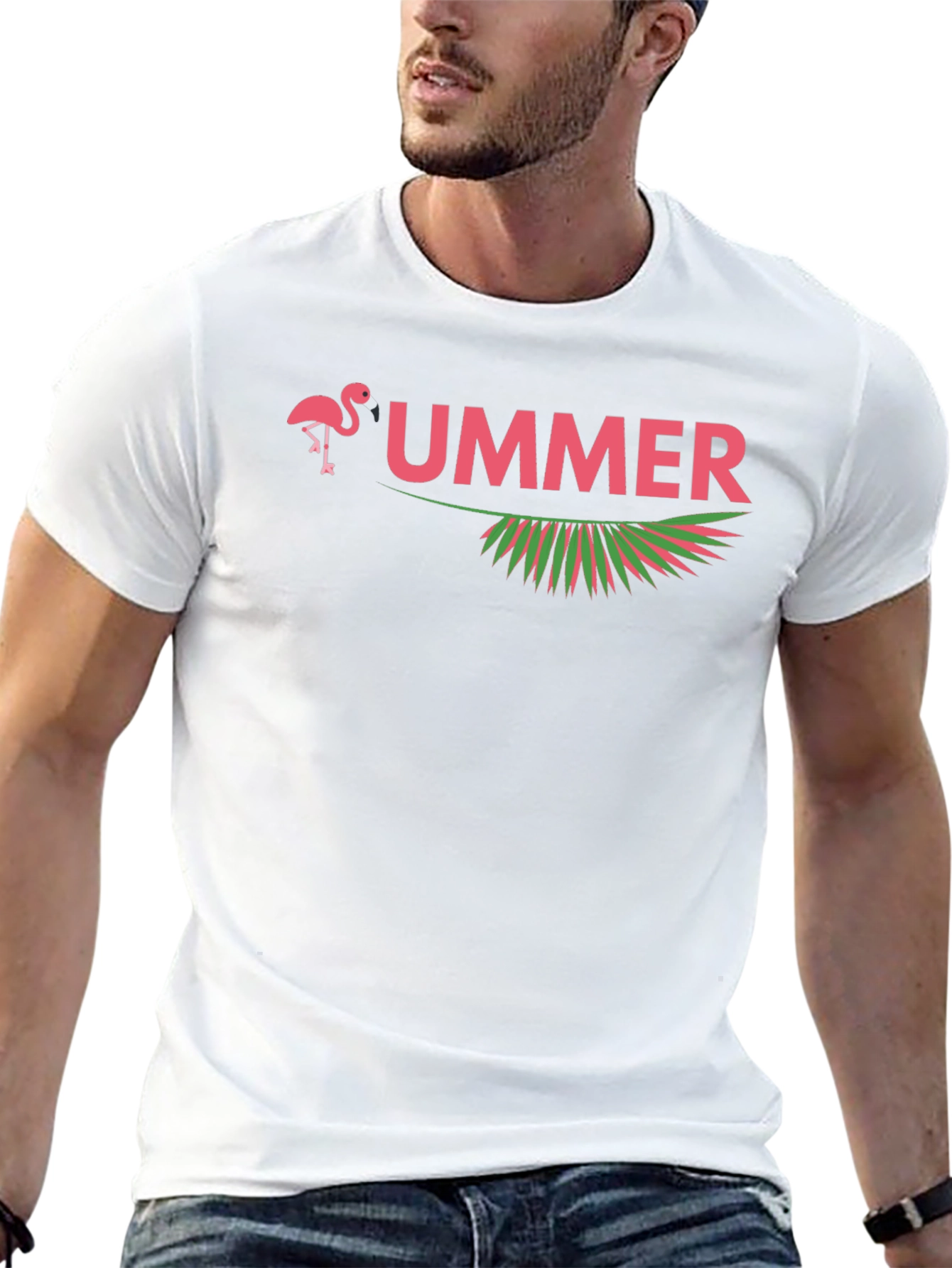 Summer Flamingo T-Shirt - Tropical Vacation Tee