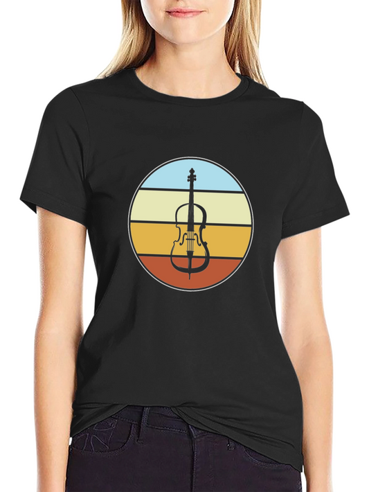 Retro Cello T-Shirt - Musician Style
