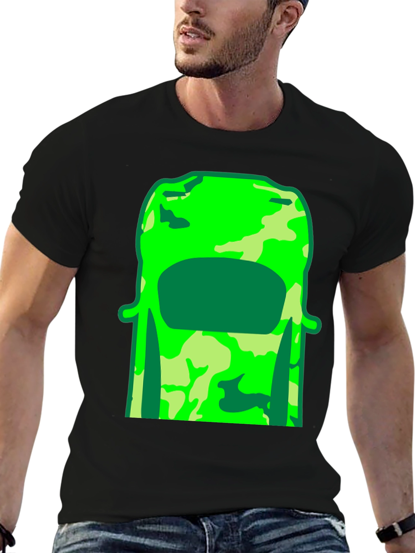 Green Camo Car T-Shirt