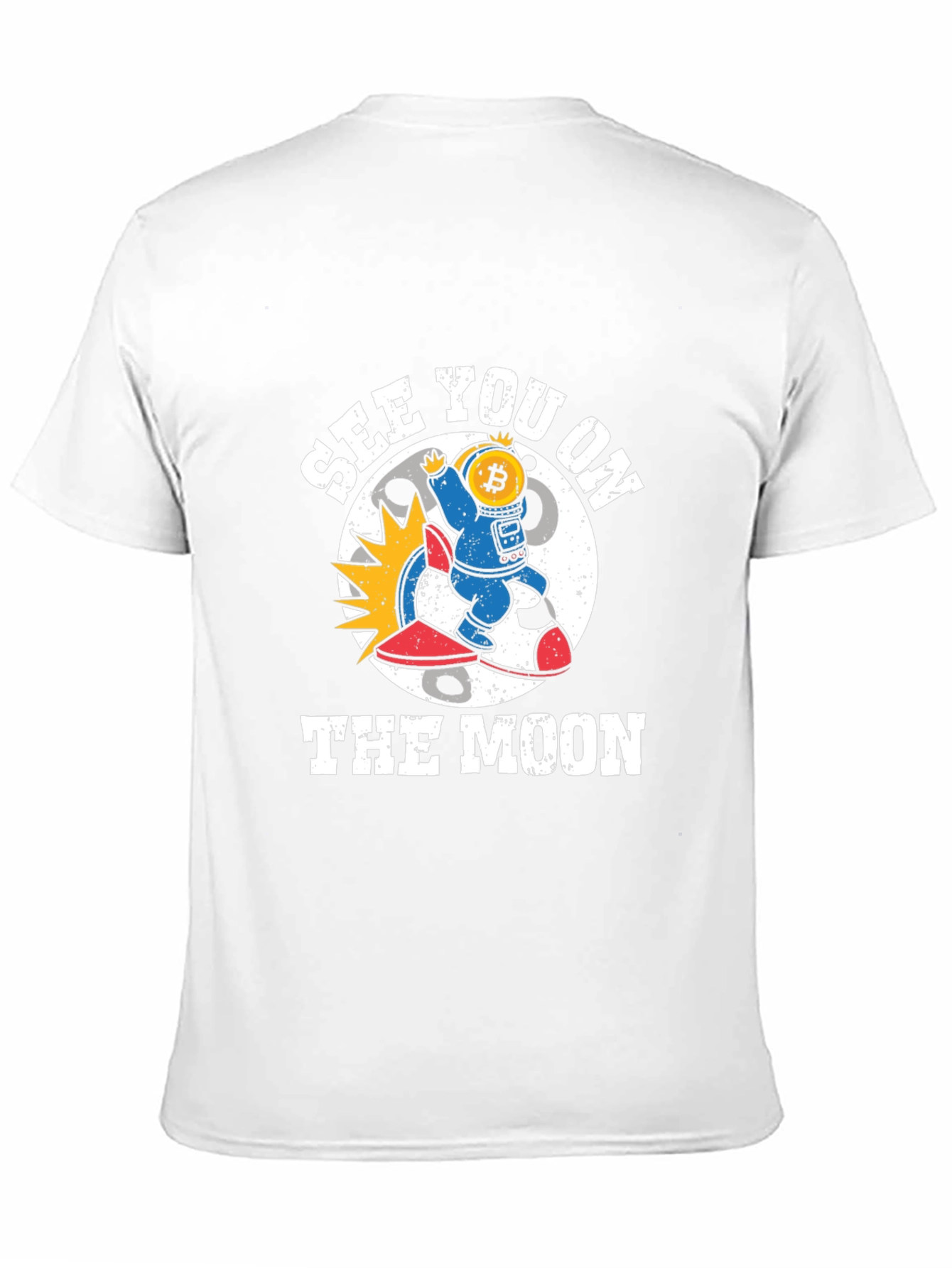 Bitcoin Astronaut Black T-Shirt Crypto Moon