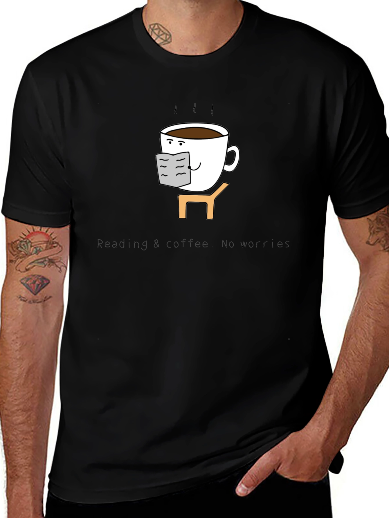 Reading Coffee T-Shirt - Book Lover Tee