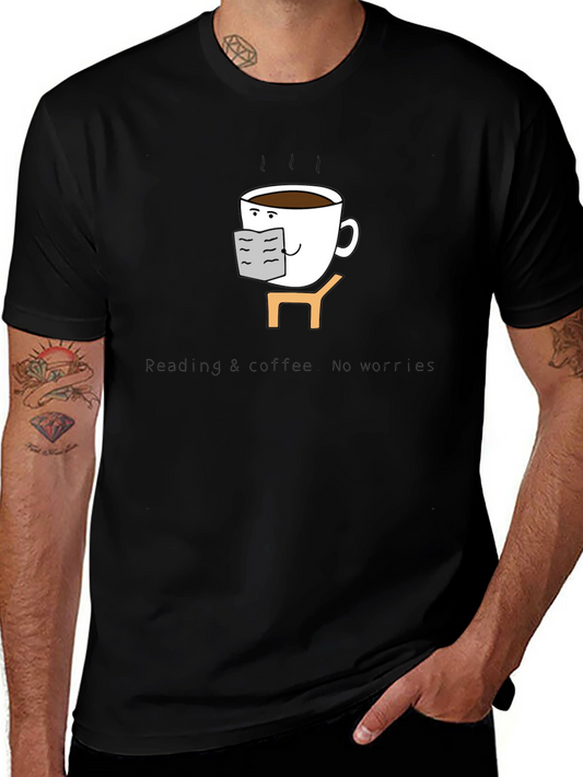 Reading Coffee T-Shirt - Book Lover Tee