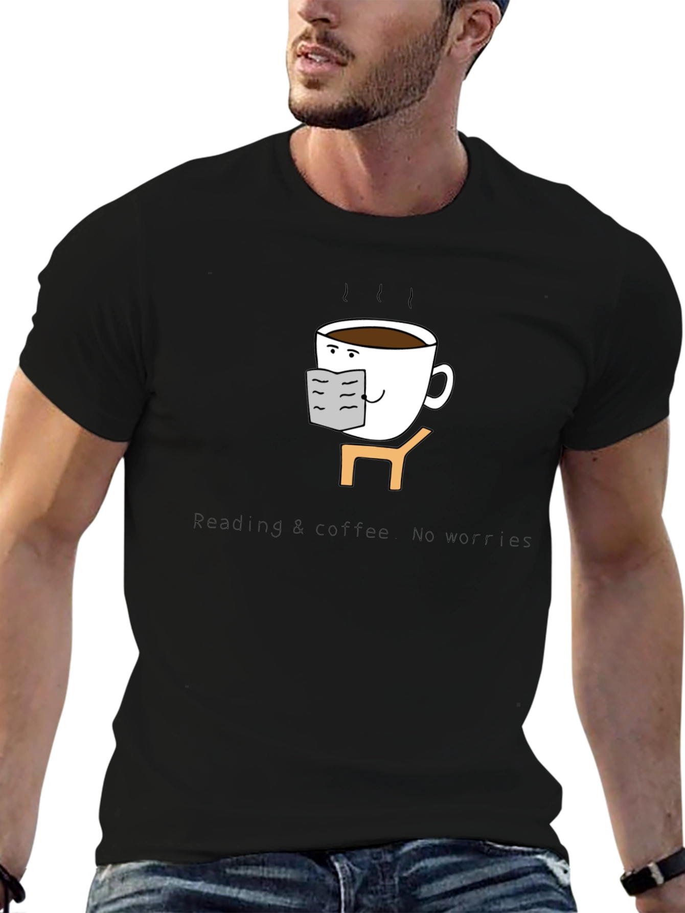 Reading Coffee T-Shirt - Book Lover Tee