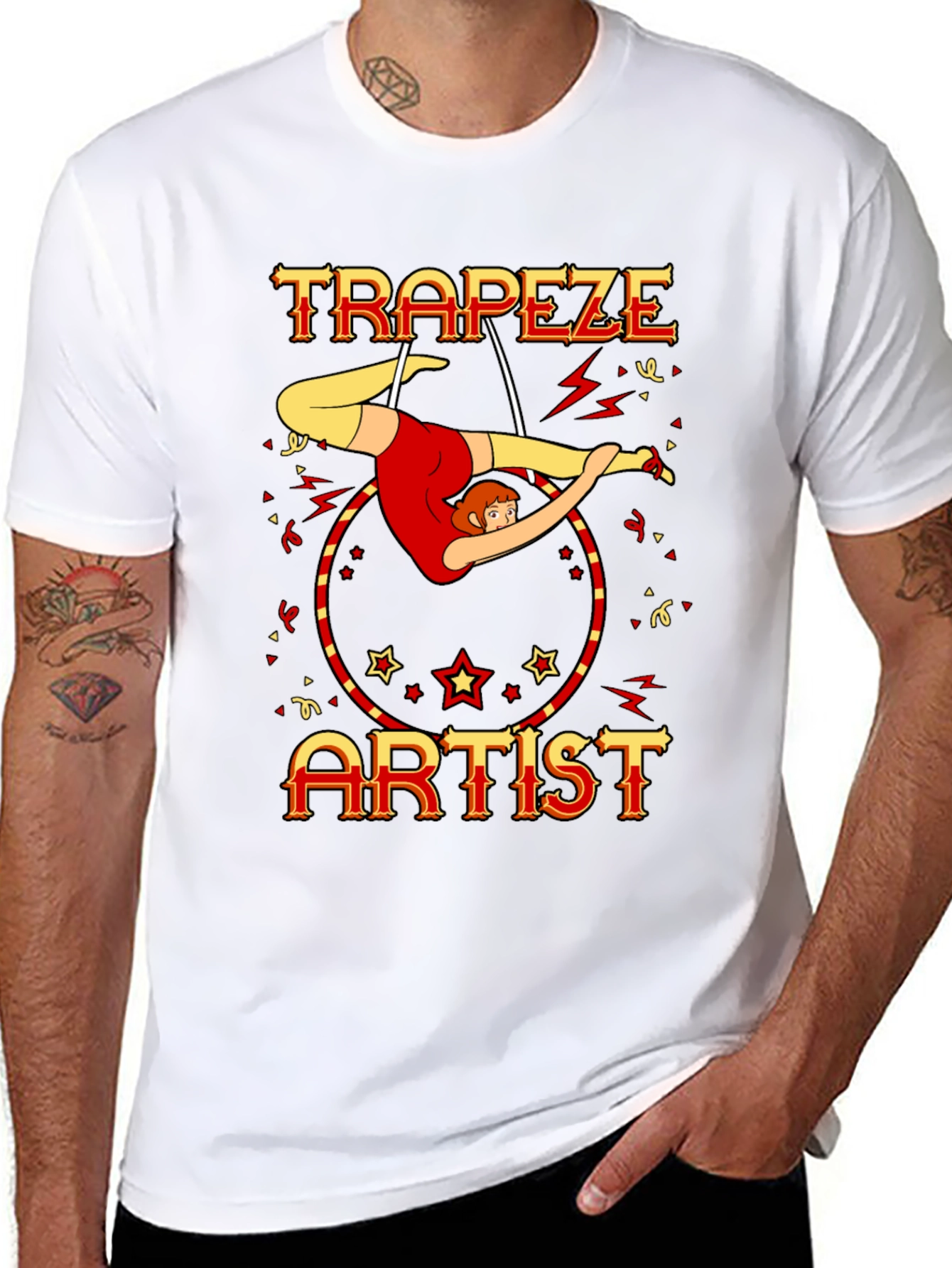 Trapeze Artist Circus Performer Graphic Tee