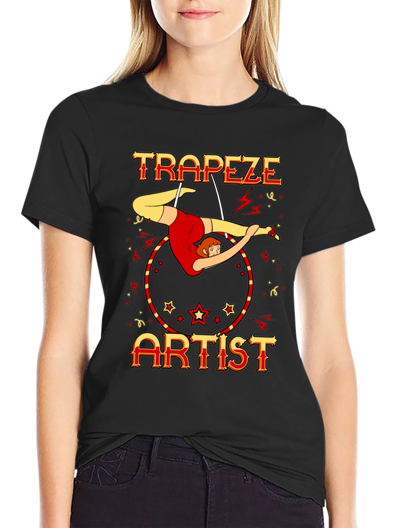 Trapeze Artist Circus Performer Graphic Tee