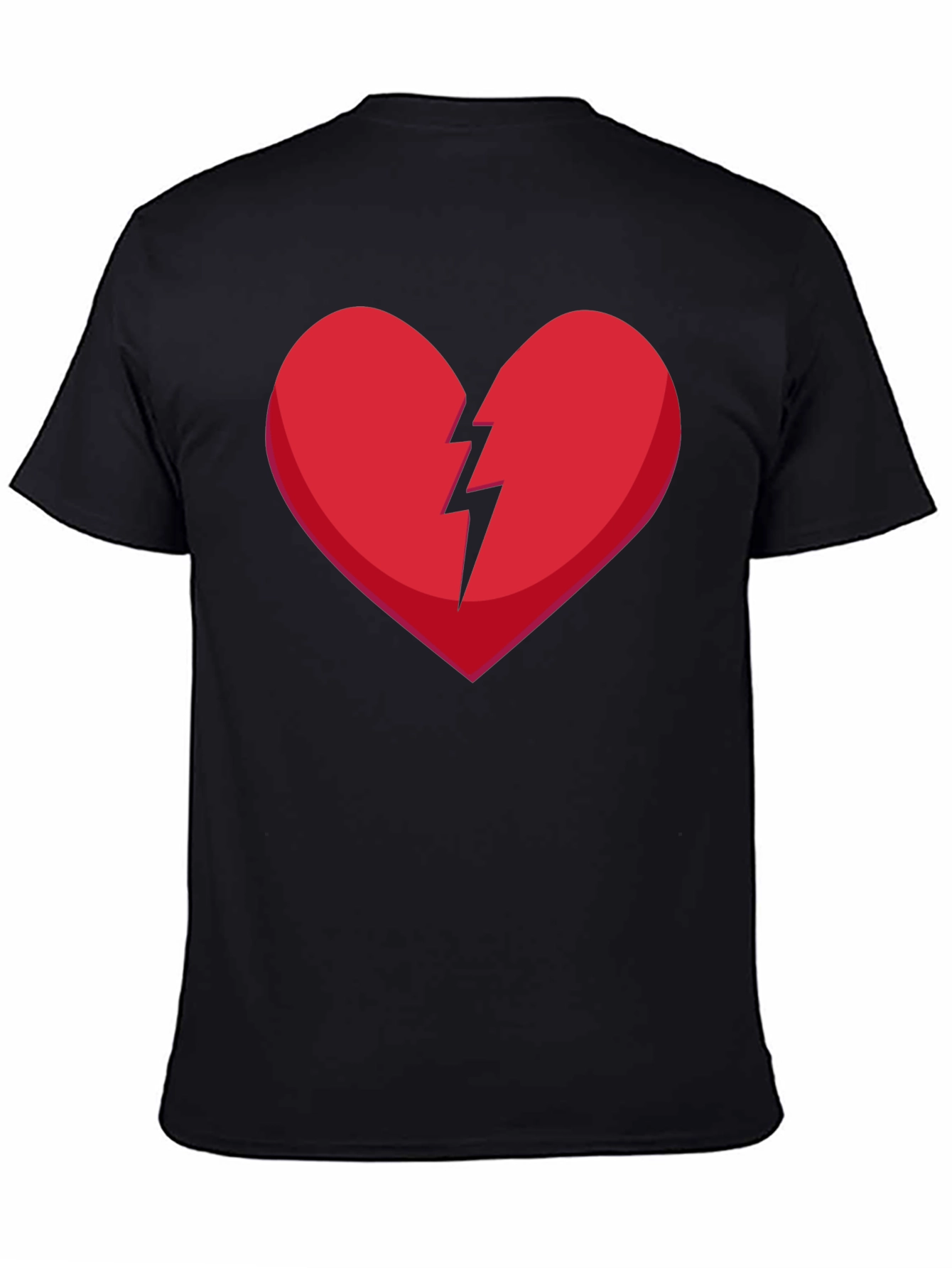 Broken Heart Graphic Tee - Black