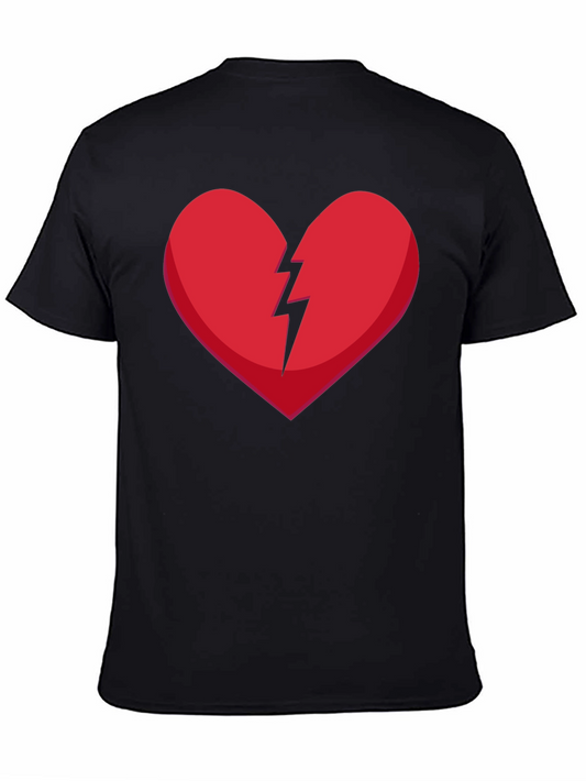 Broken Heart Graphic Tee - Black