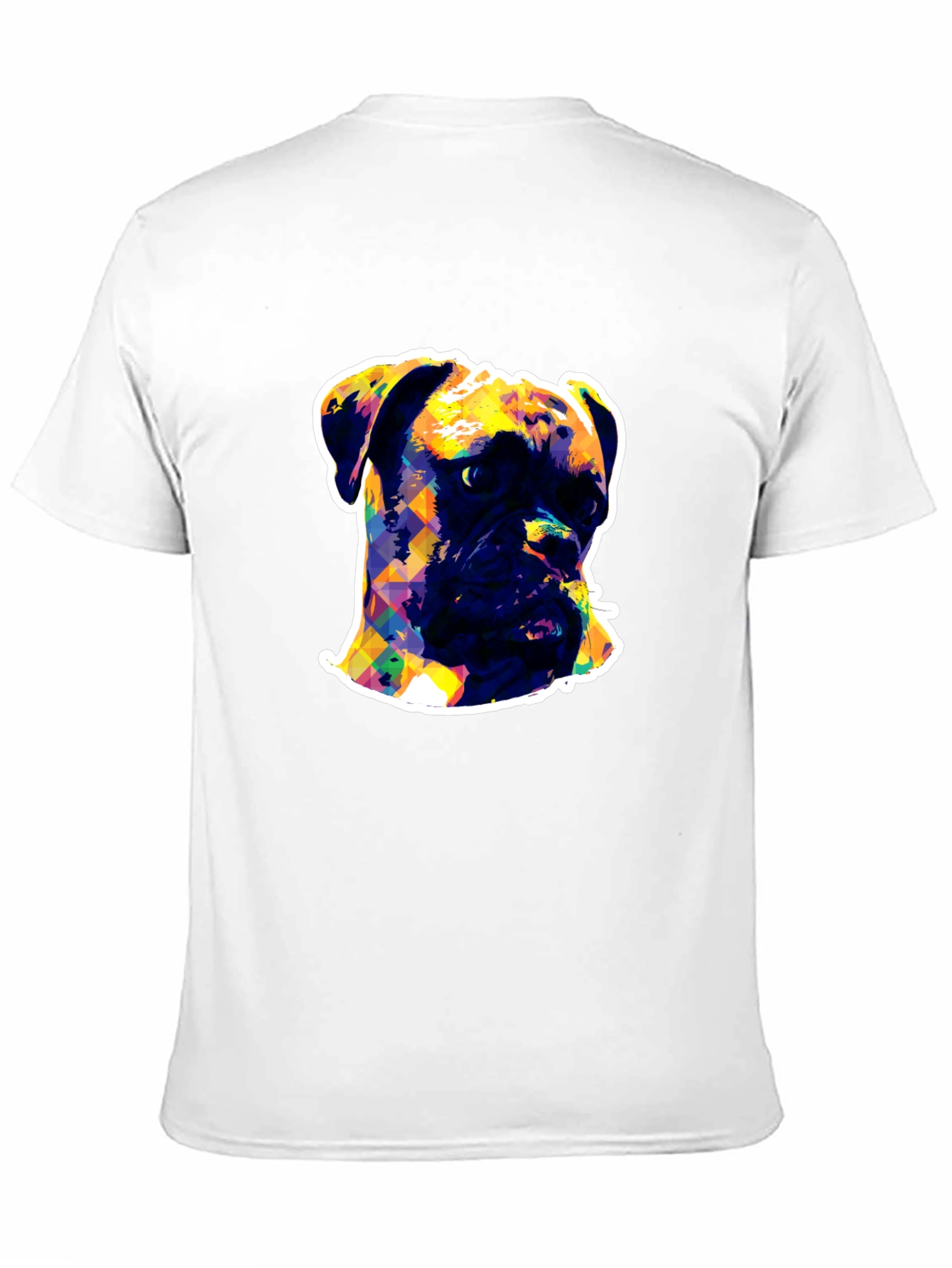 Boxer Dog Pop Art Black T-Shirt