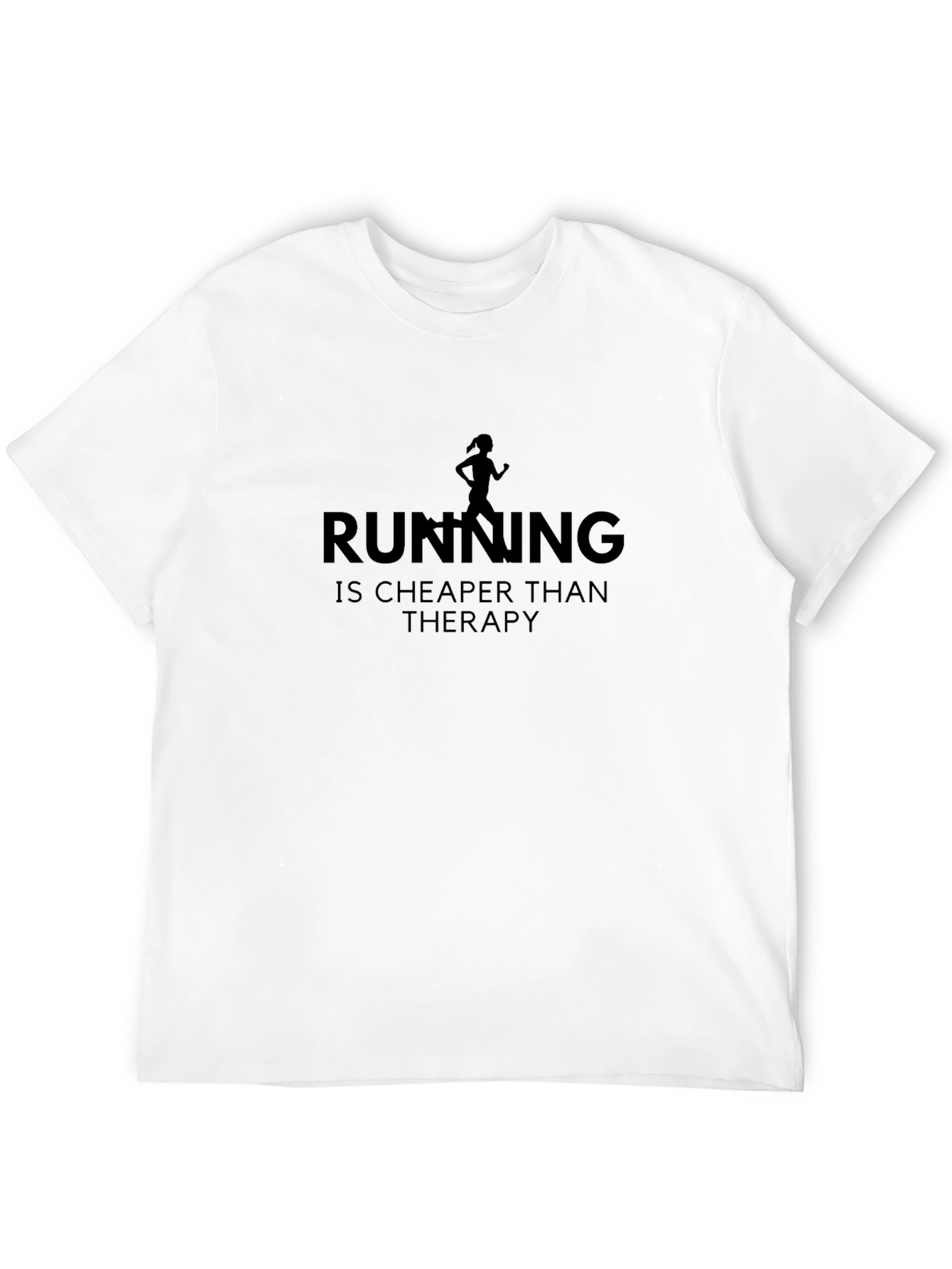 Running is Cheaper Than Therapy Graphic Tee