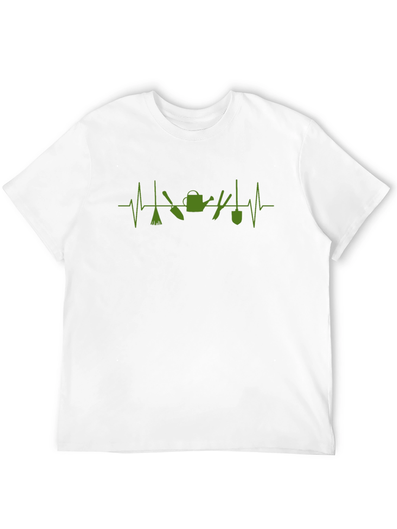 Gardening Heartbeat T-Shirt - Black