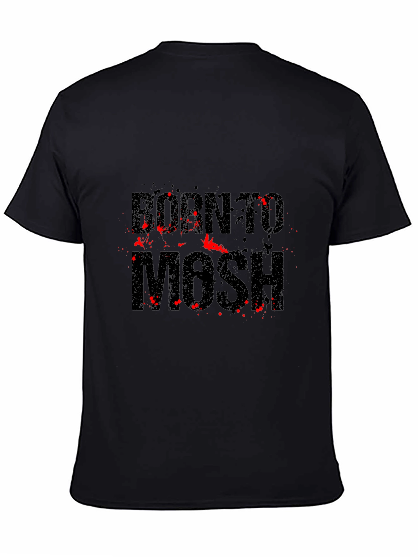 Born To Mosh Black Graphic Tee