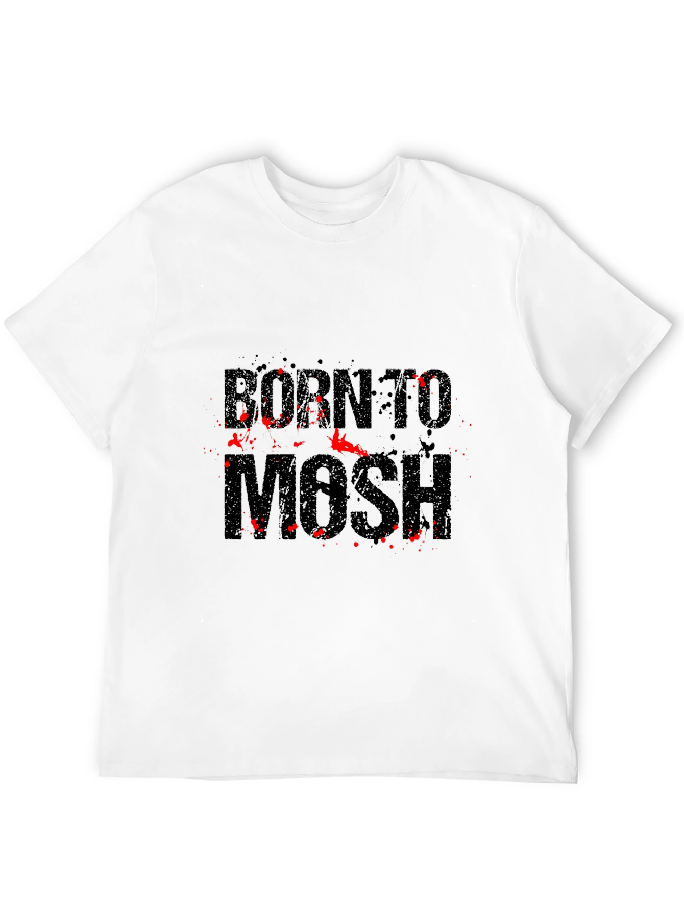 Born To Mosh Black Graphic Tee