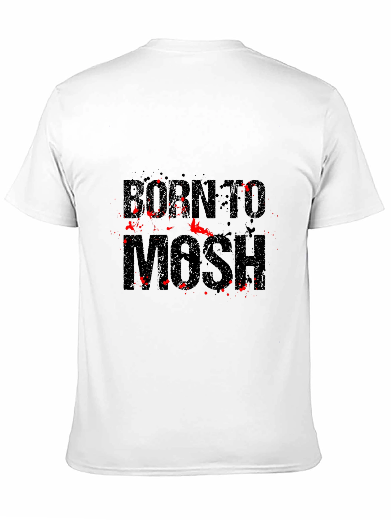 Born To Mosh Black Graphic Tee