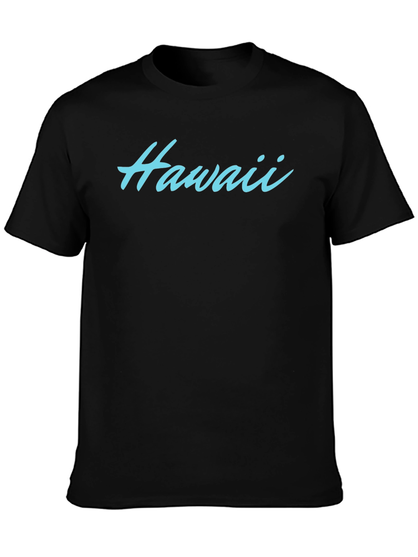 Mens Black Hawaii Graphic Tee