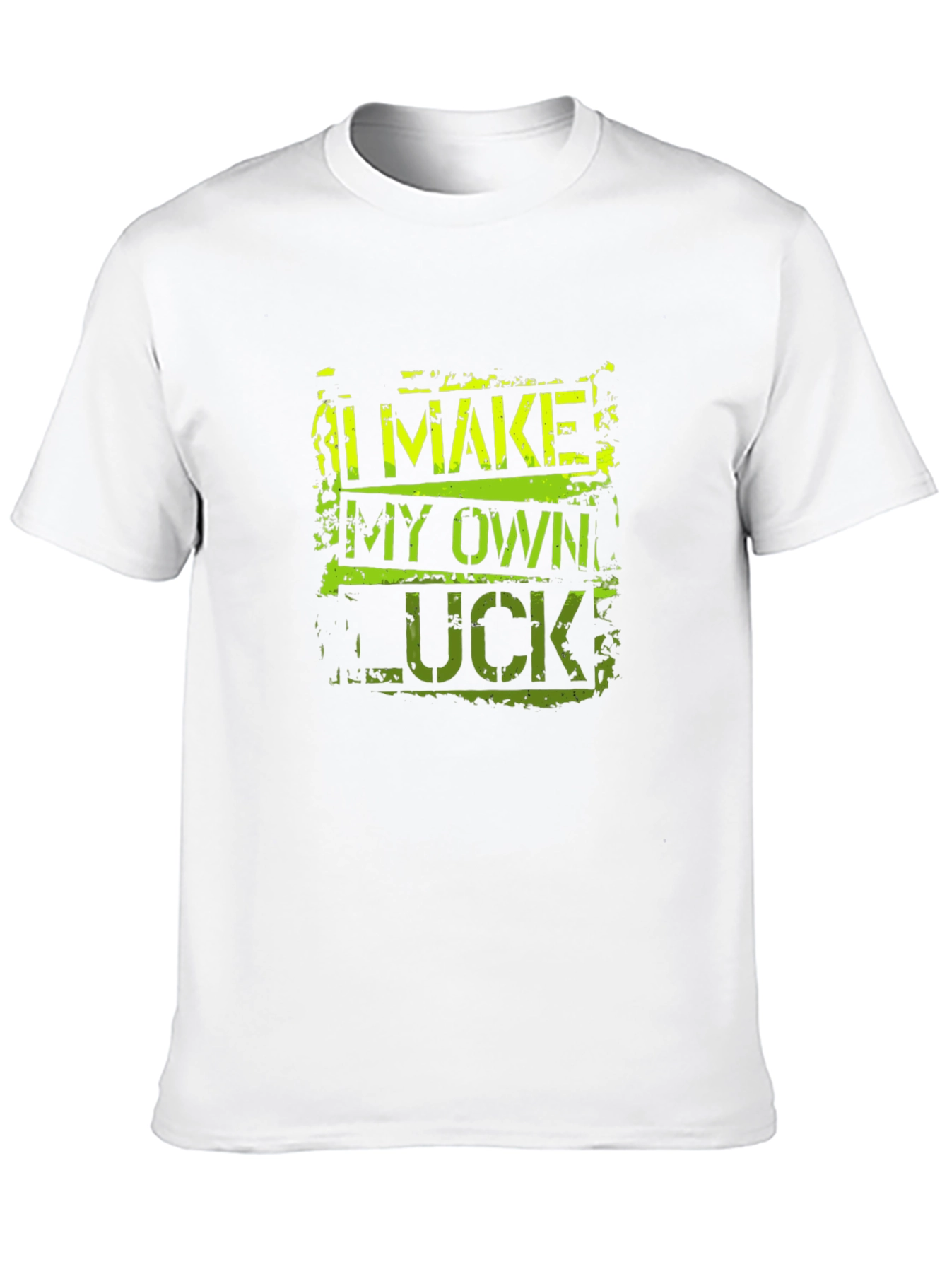 I Make My Own Luck Black Graphic Tee