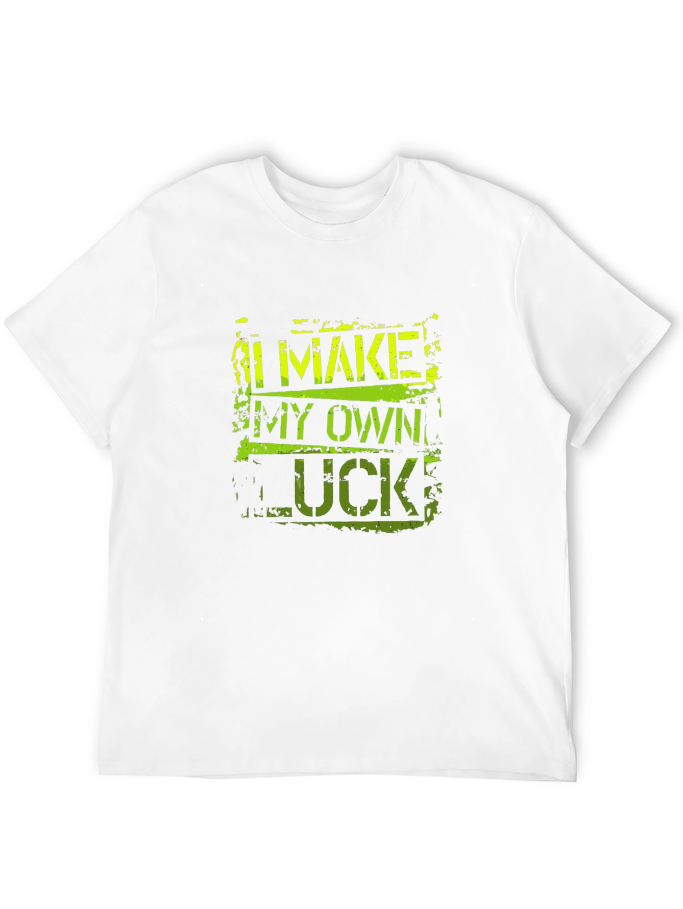 I Make My Own Luck Black Graphic Tee