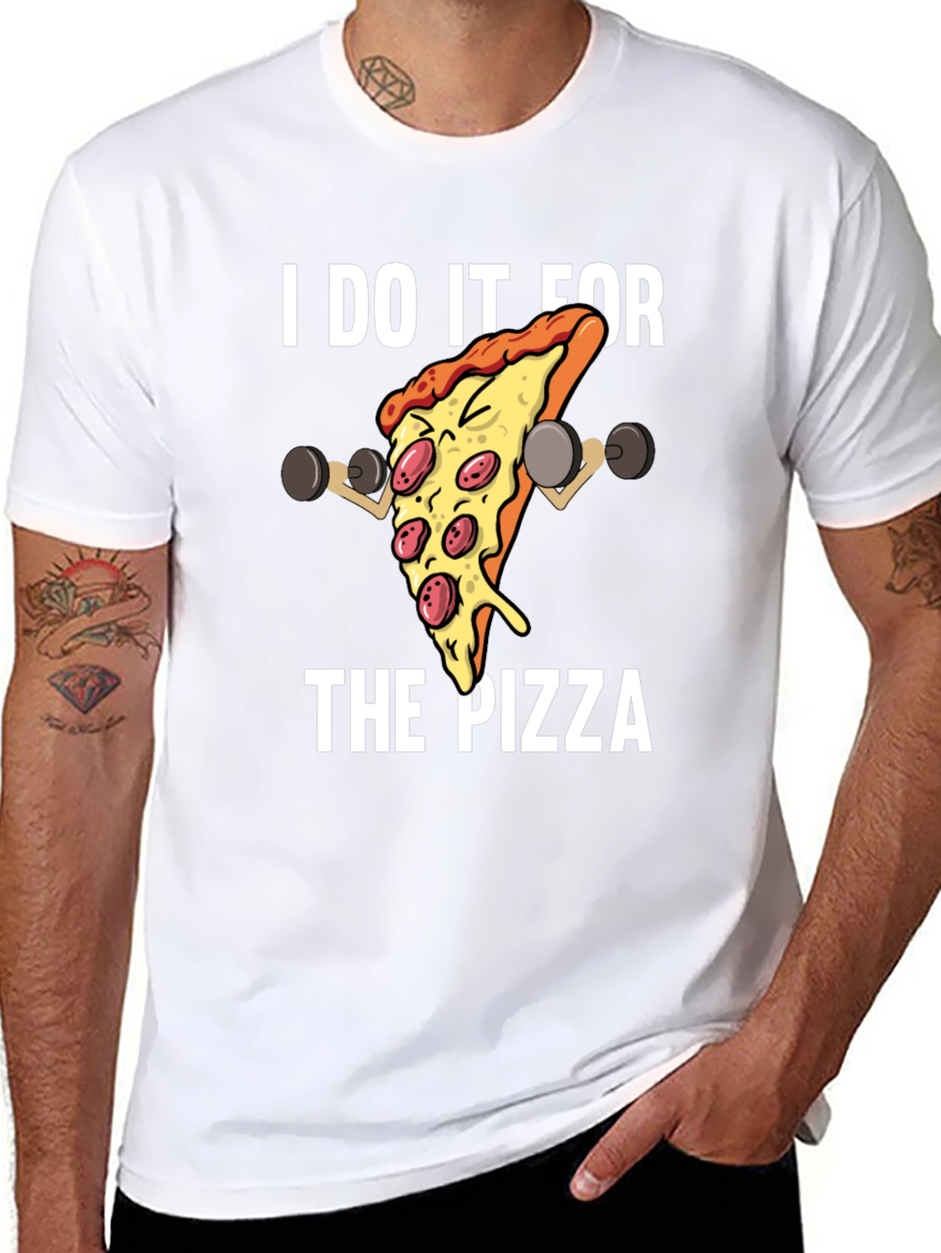 I Do It For The Pizza Graphic T-Shirt