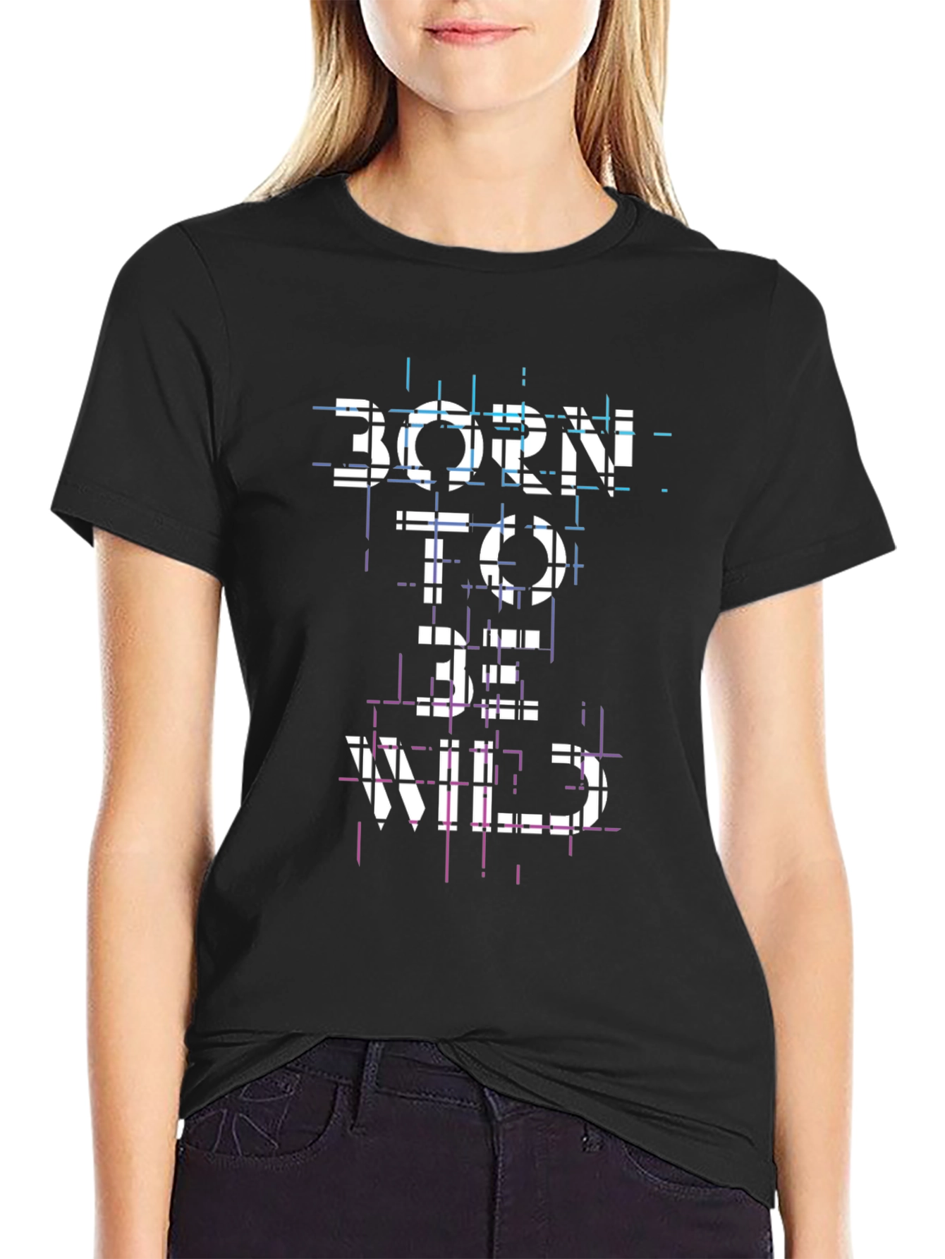 Born to Be Wild Graphic Tee - Black