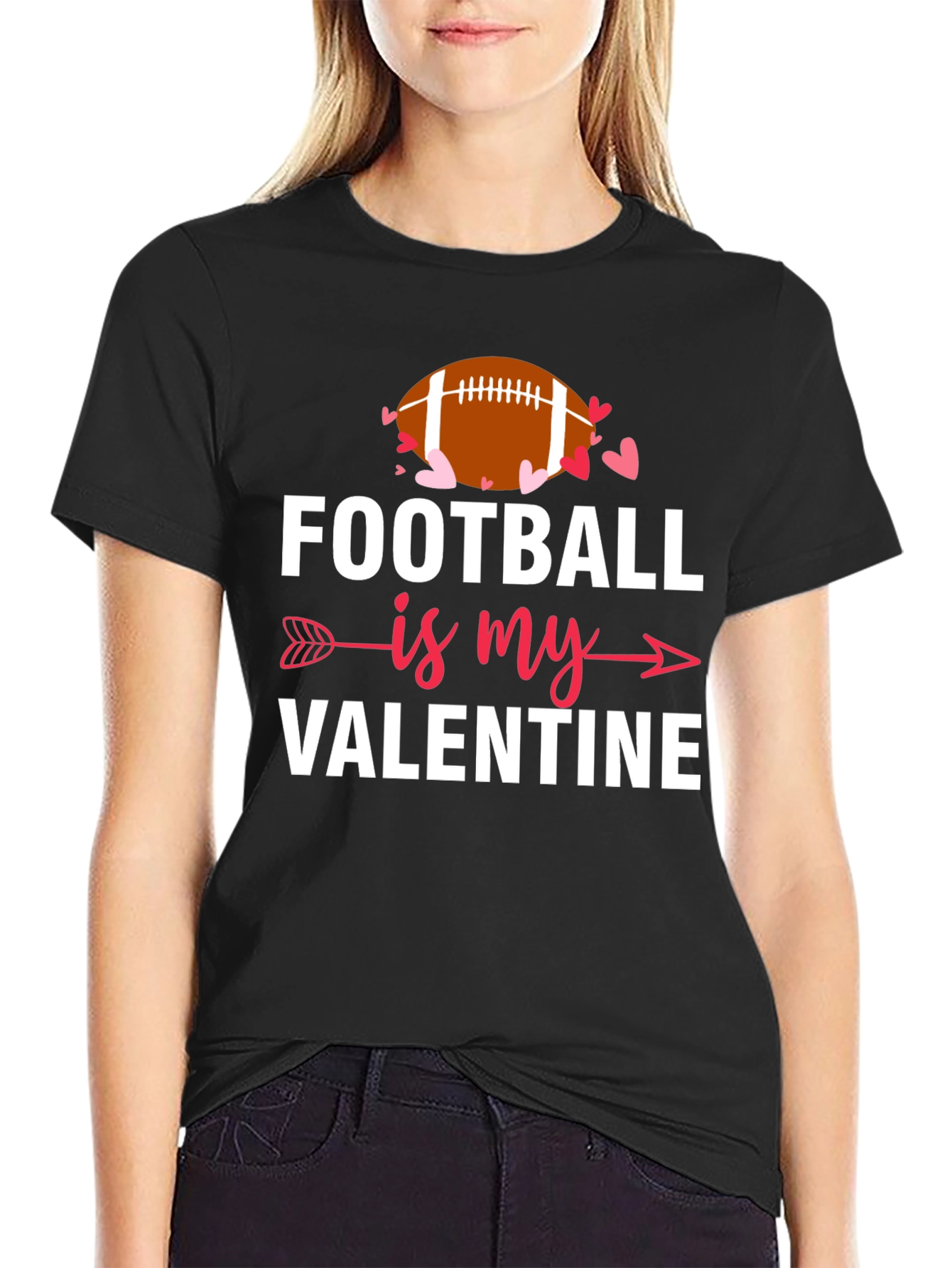 Football Is My Valentine T-Shirt - Unisex