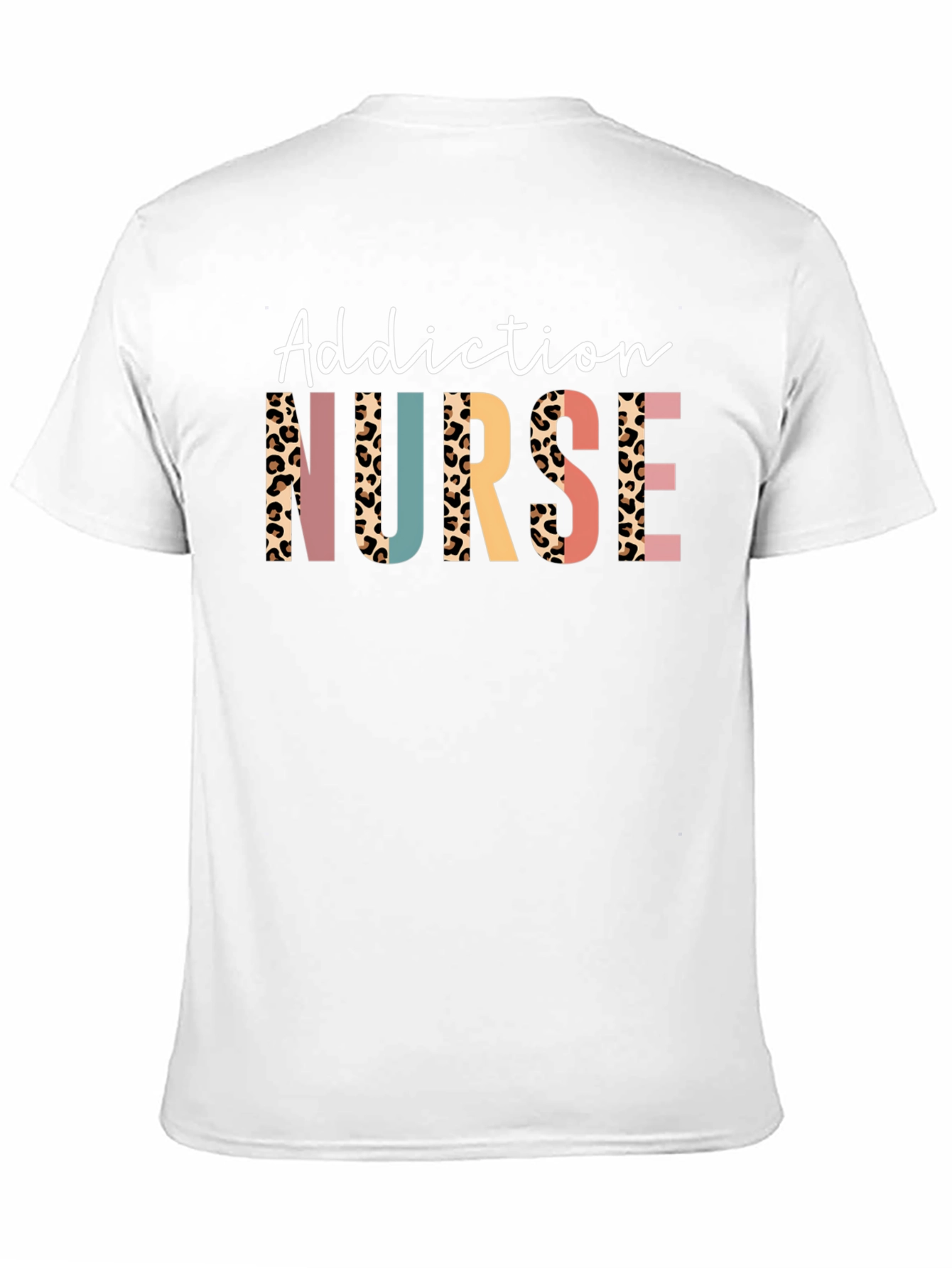 Addiction Nurse Leopard Print T-Shirt