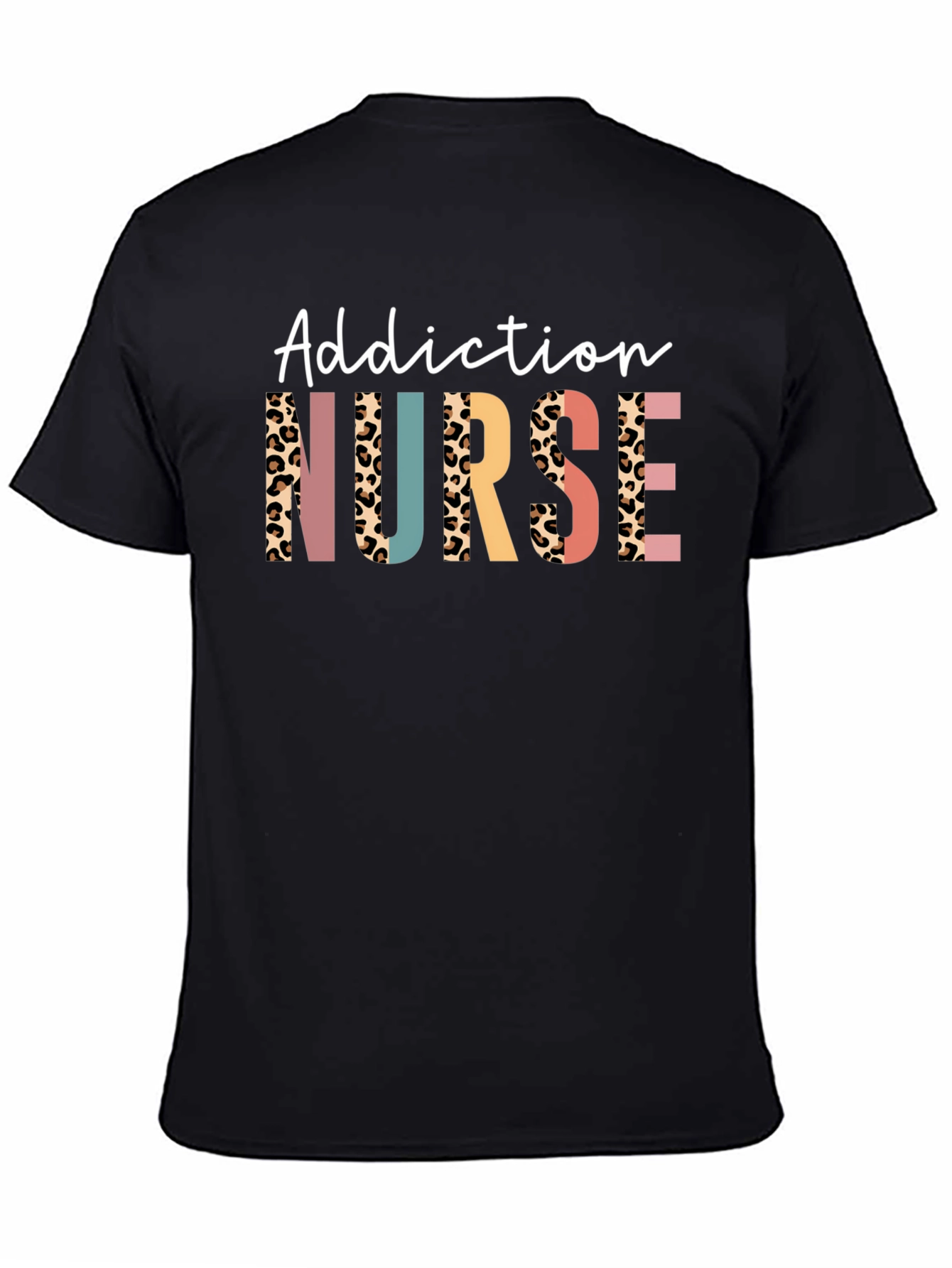 Addiction Nurse Leopard Print T-Shirt