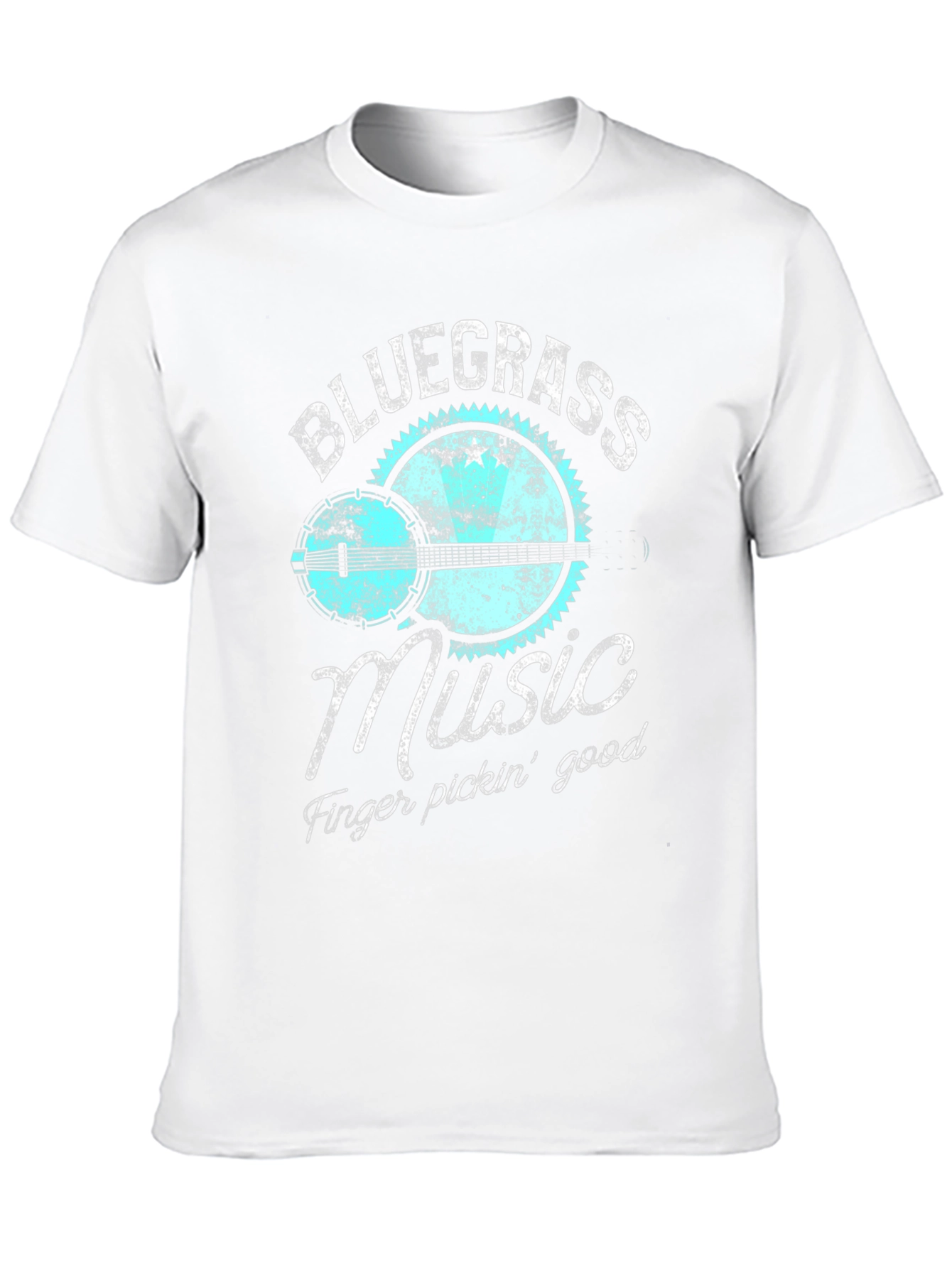 Bluegrass Music Banjo Graphic T-Shirt