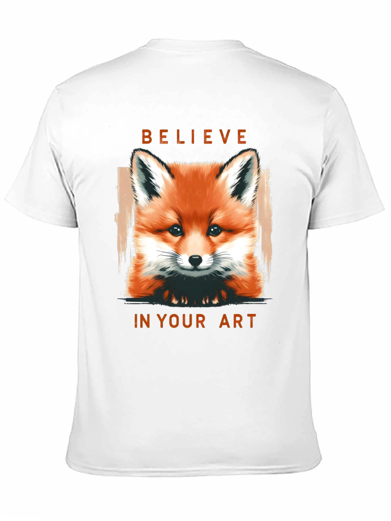 Believe in Your Art Fox Graphic T-Shirt