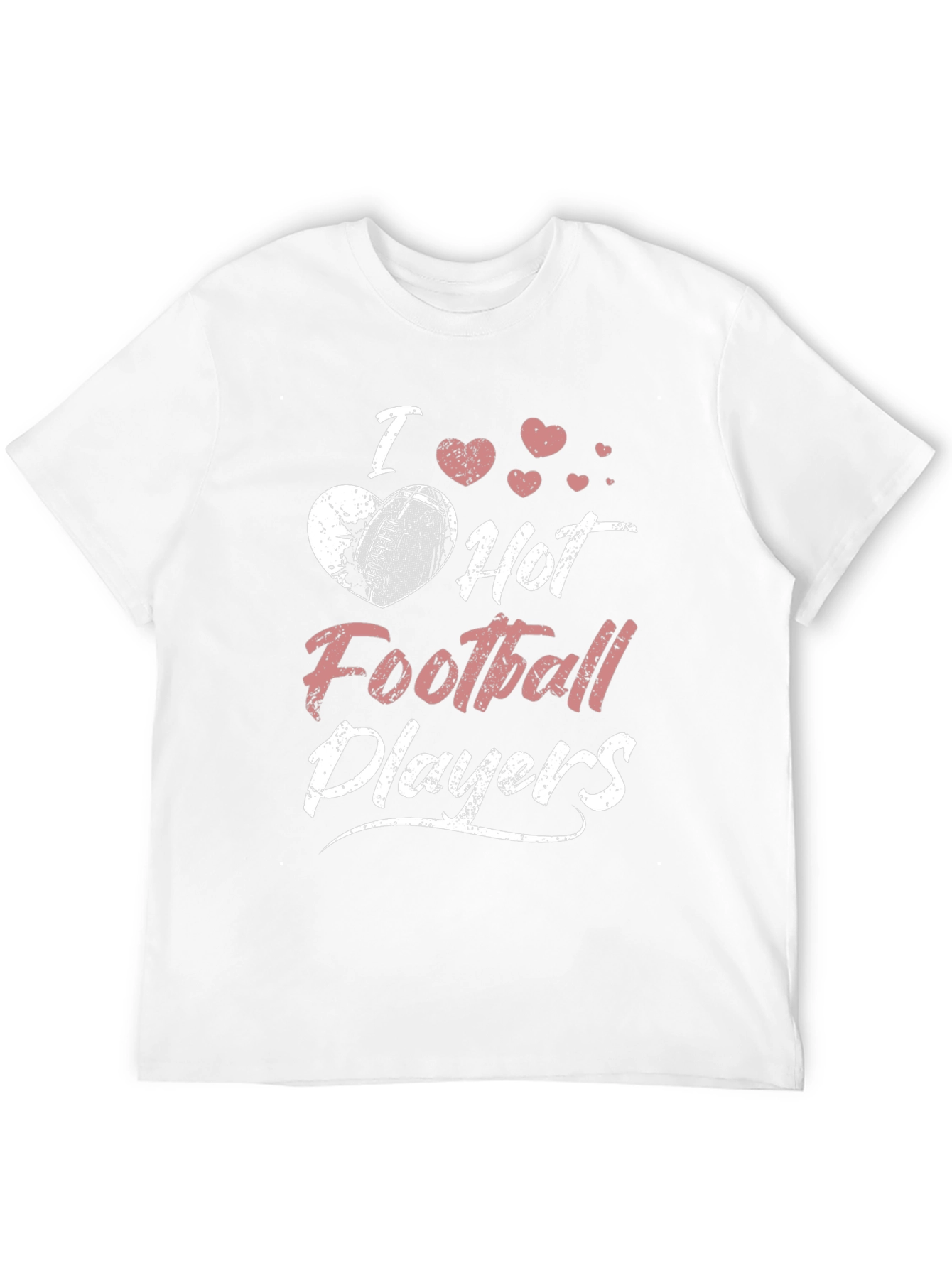 I Heart Hot Football Players Graphic T-Shirt