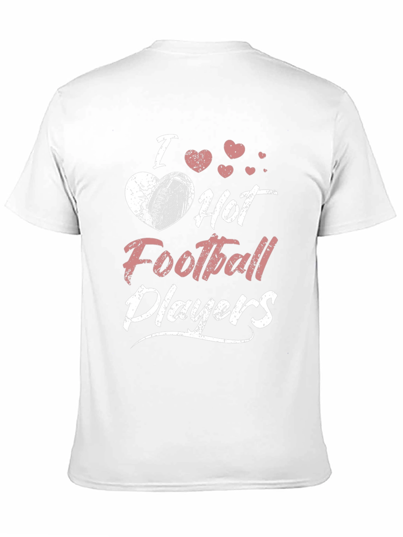 I Heart Hot Football Players Graphic T-Shirt