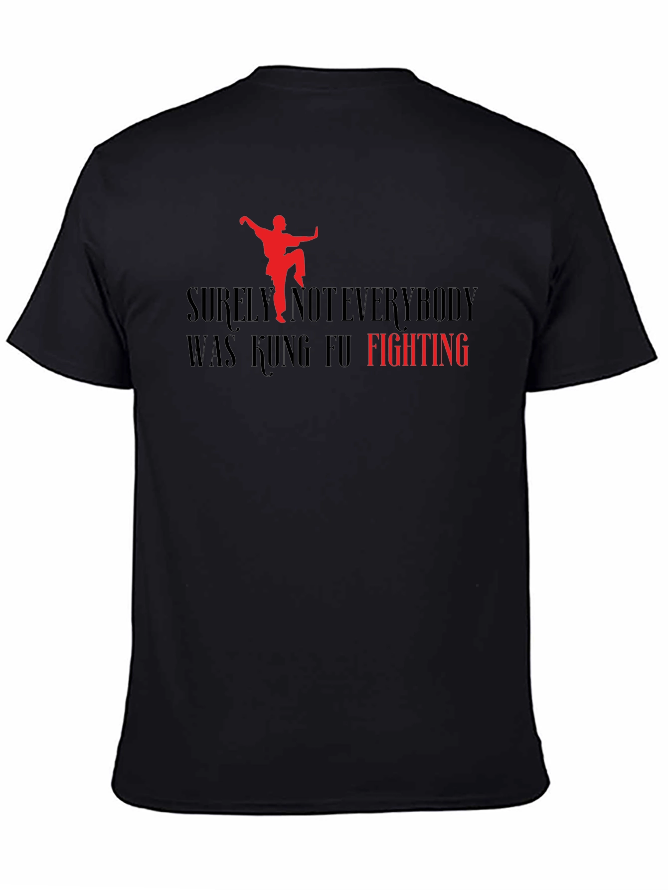 Kung Fu Fighting Graphic Tee - Black