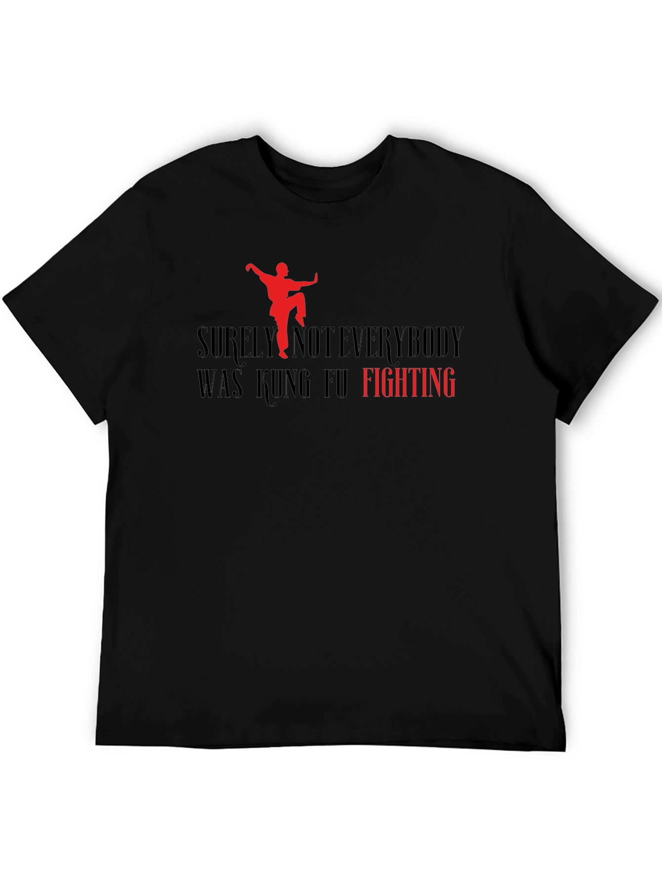 Kung Fu Fighting Graphic Tee - Black