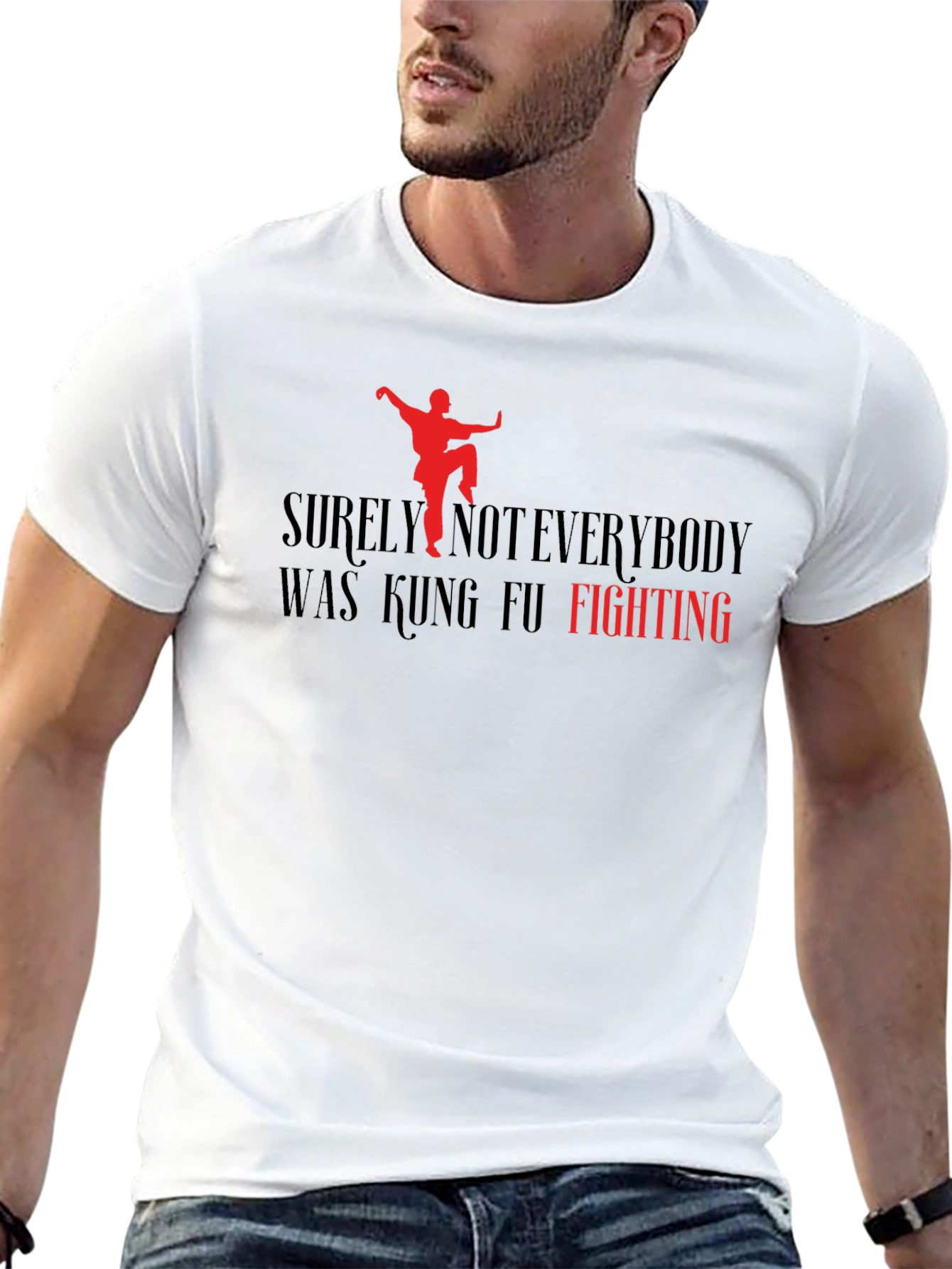 Kung Fu Fighting Graphic Tee - Black