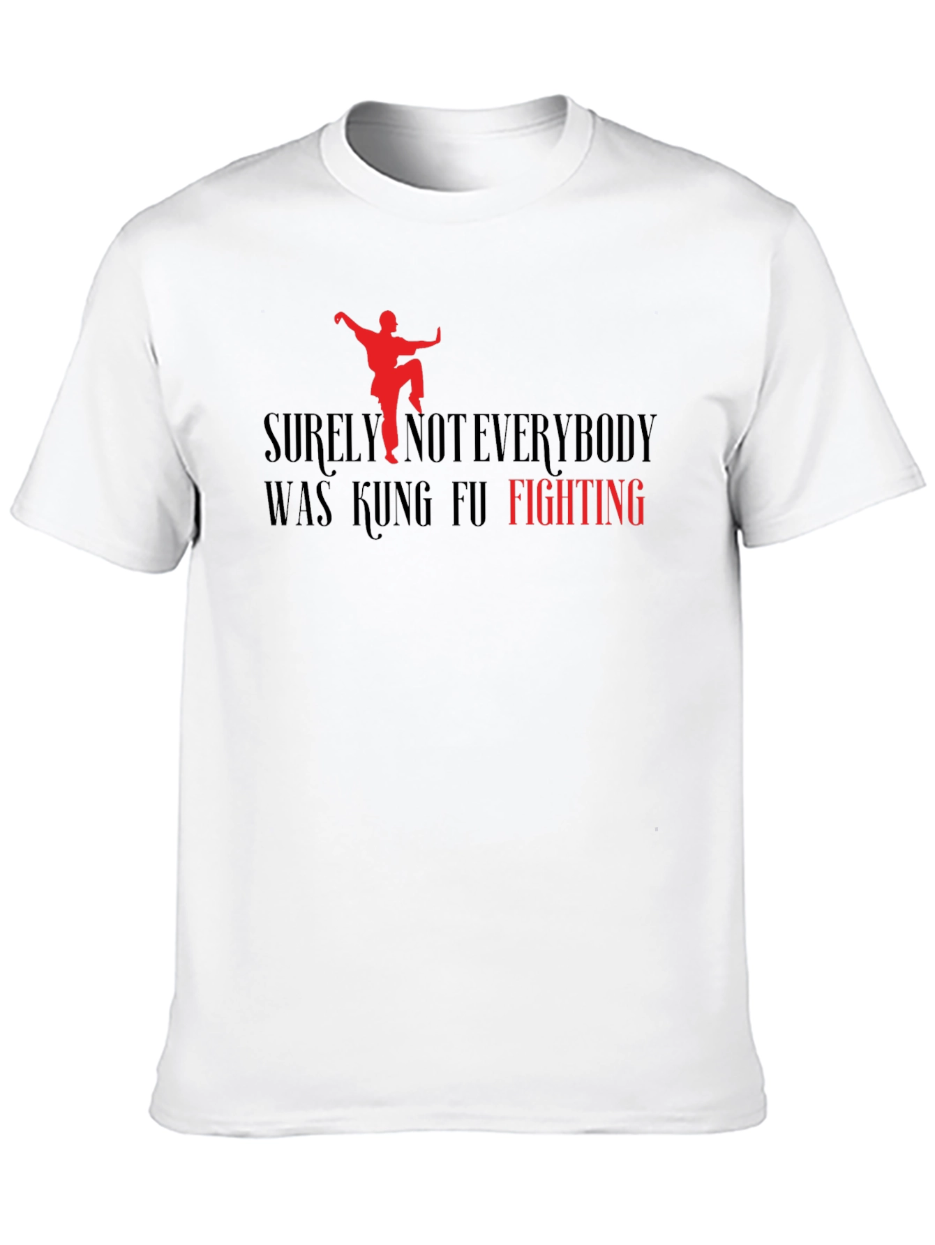 Kung Fu Fighting Graphic Tee - Black