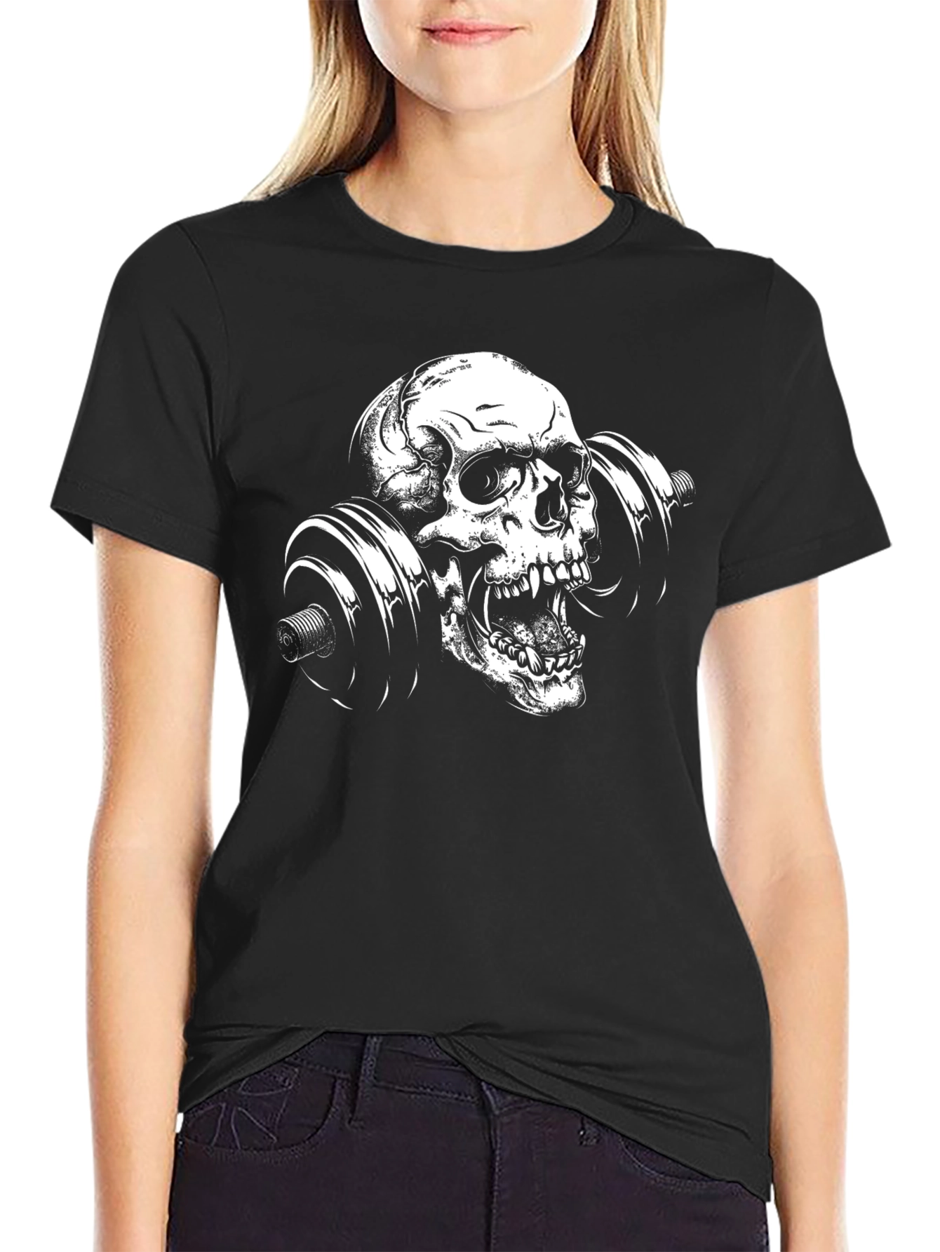 Skull Barbell Graphic Tee