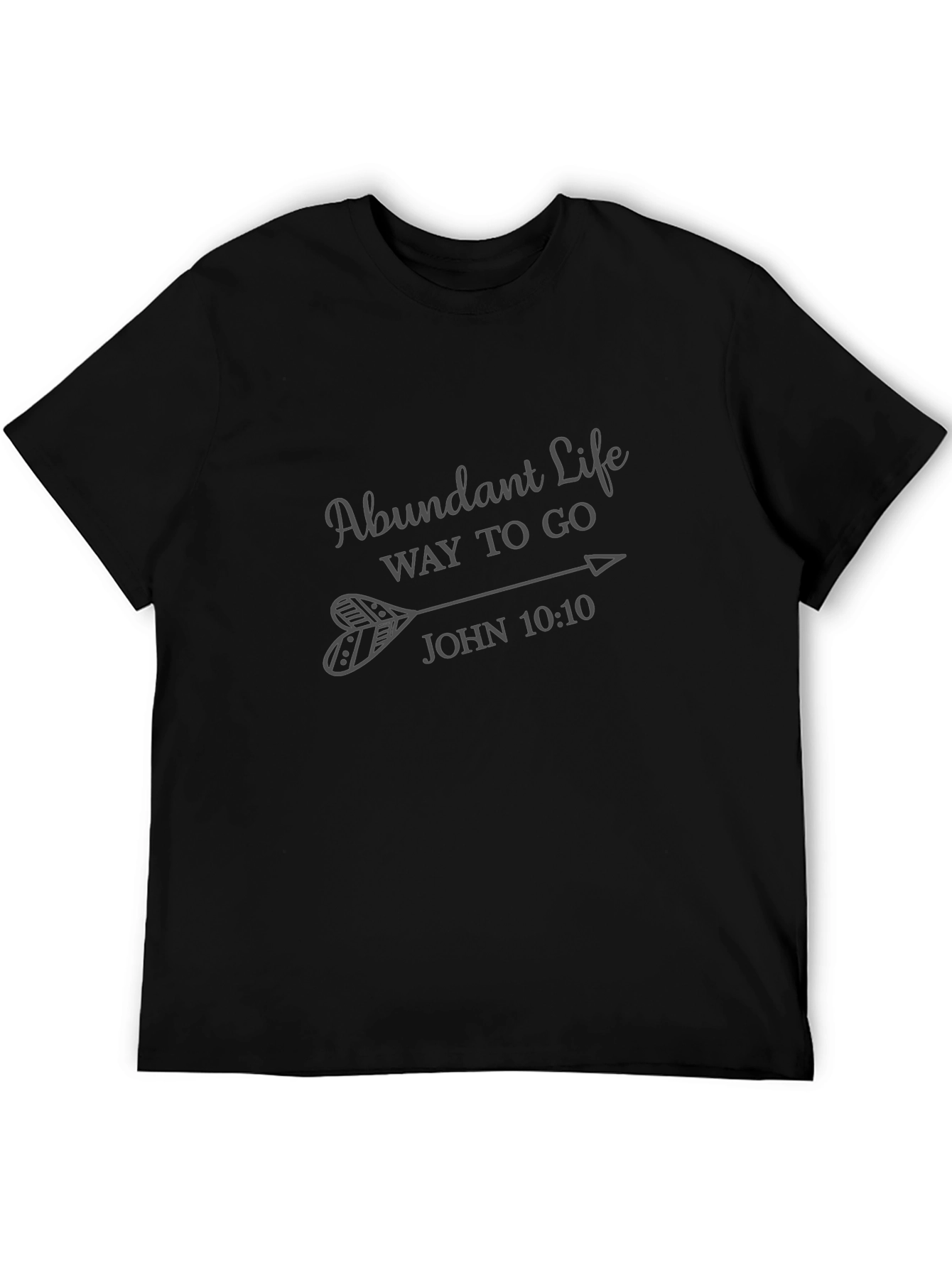 Abundant Life Graphic Tee - John 10:10 Arrow Design