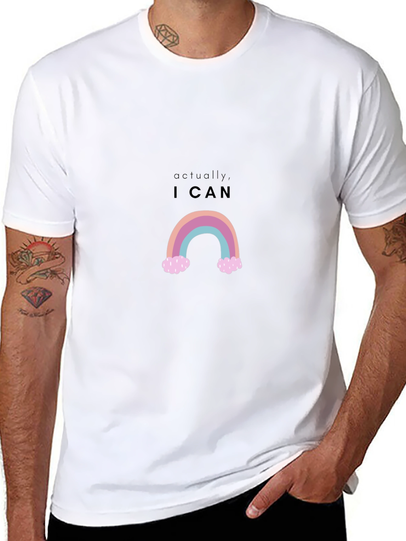Actually I Can Rainbow T-Shirt