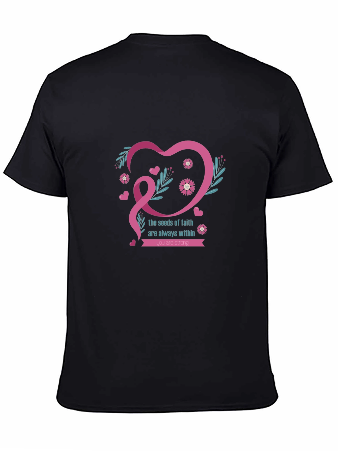 Seeds of Faith Black T-Shirt - Inspirational Graphic Tee