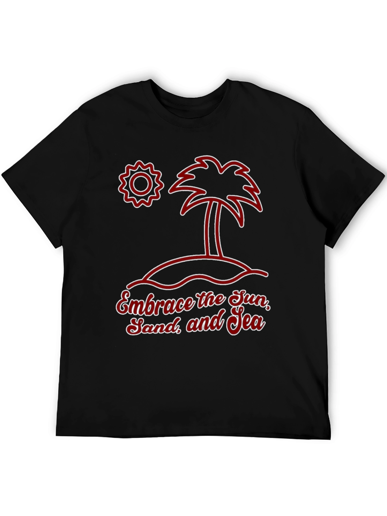 Embrace the Sun Sand and Sea Graphic T-Shirt
