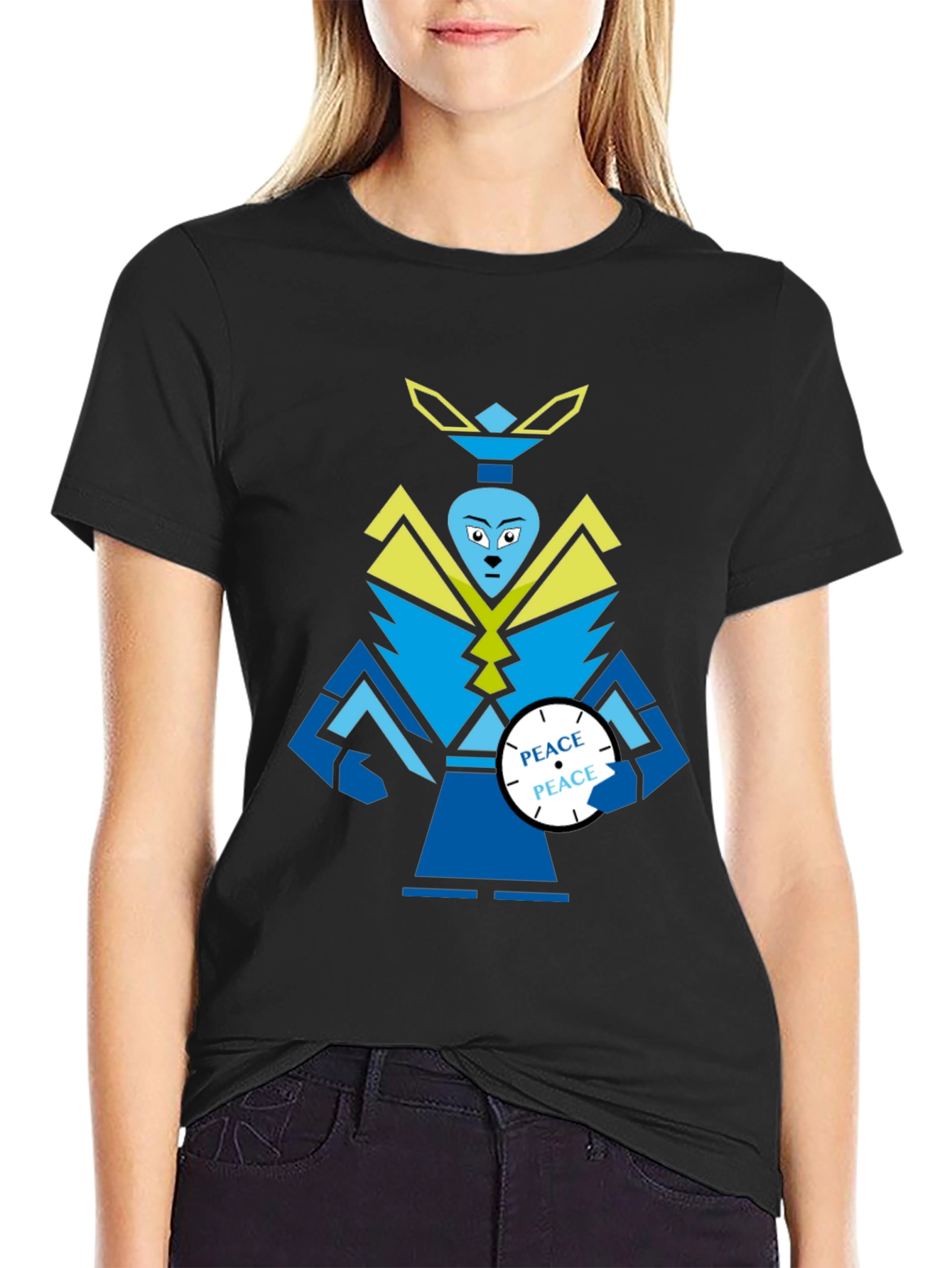 Peace Robot Graphic Tee - Unique Design