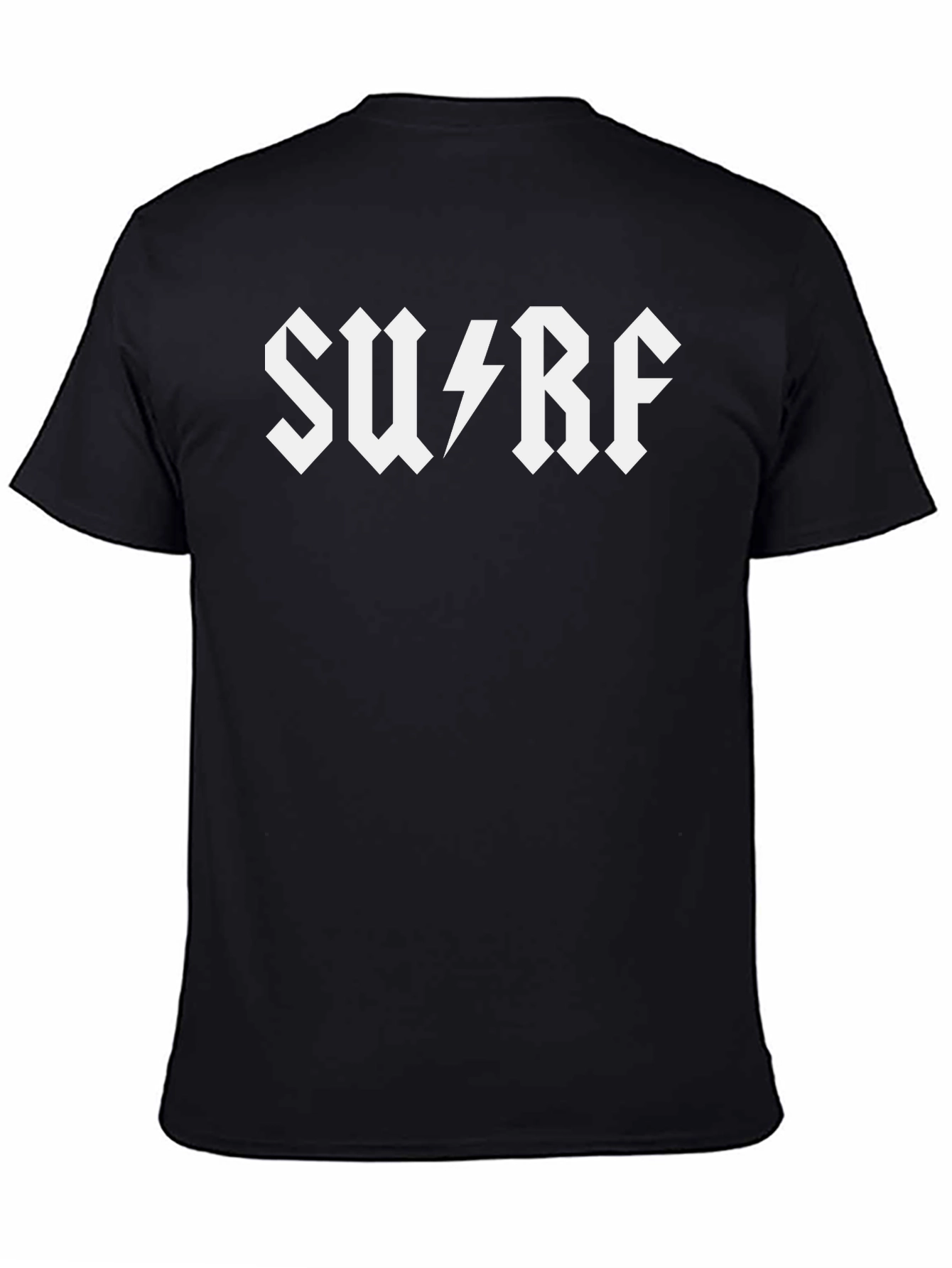 Surf Rock Style Black T-Shirt