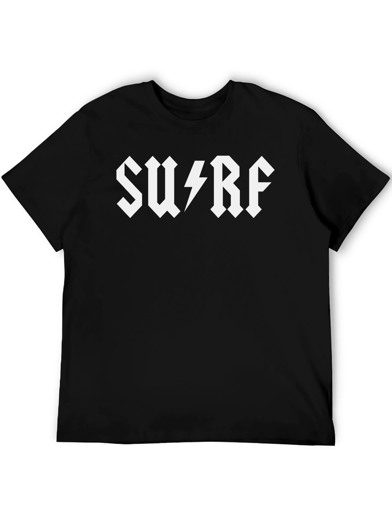 Surf Rock Style Black T-Shirt